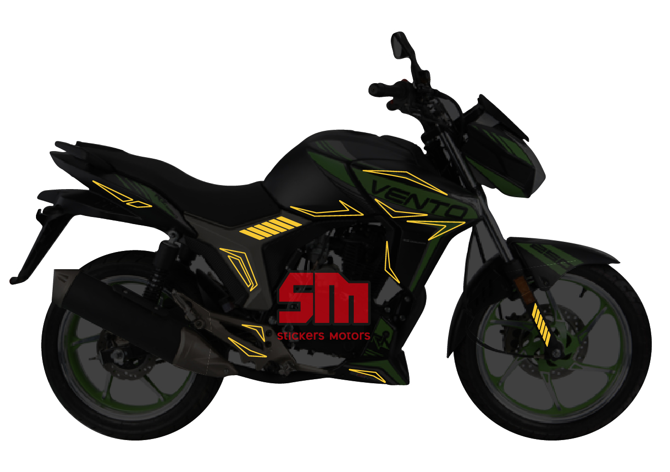 Vento Tornado 250 kit de stickers para tapas