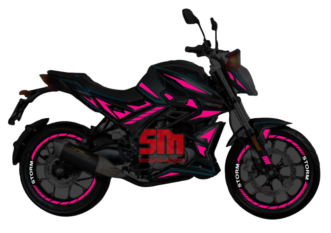Vento Storm 300 Stickers para tapas y rines