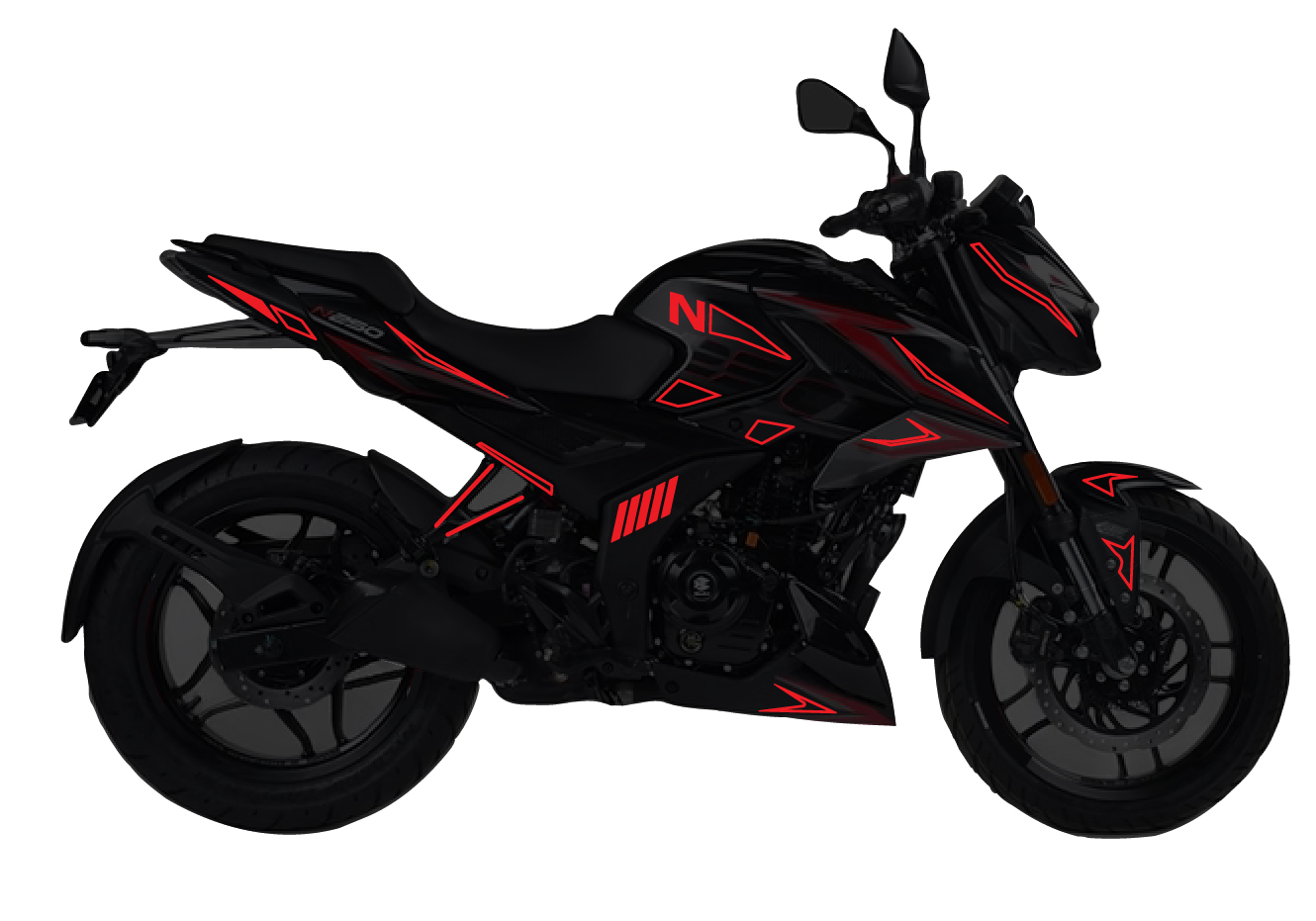 Pulsar N250 UG Stickers para tapas
