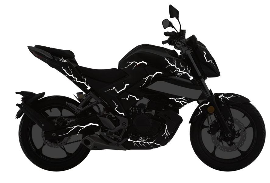 Pulsar N250 Stickers para tapas