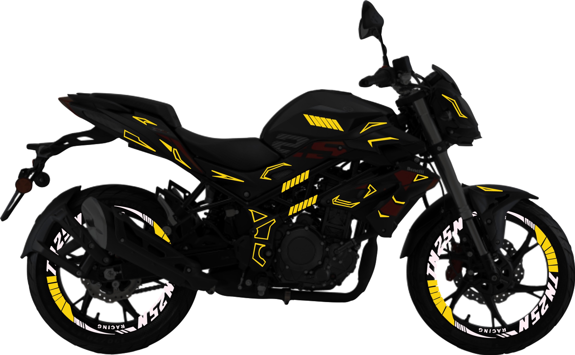 Benelli TNT25N kit de stickers para tapas y rines