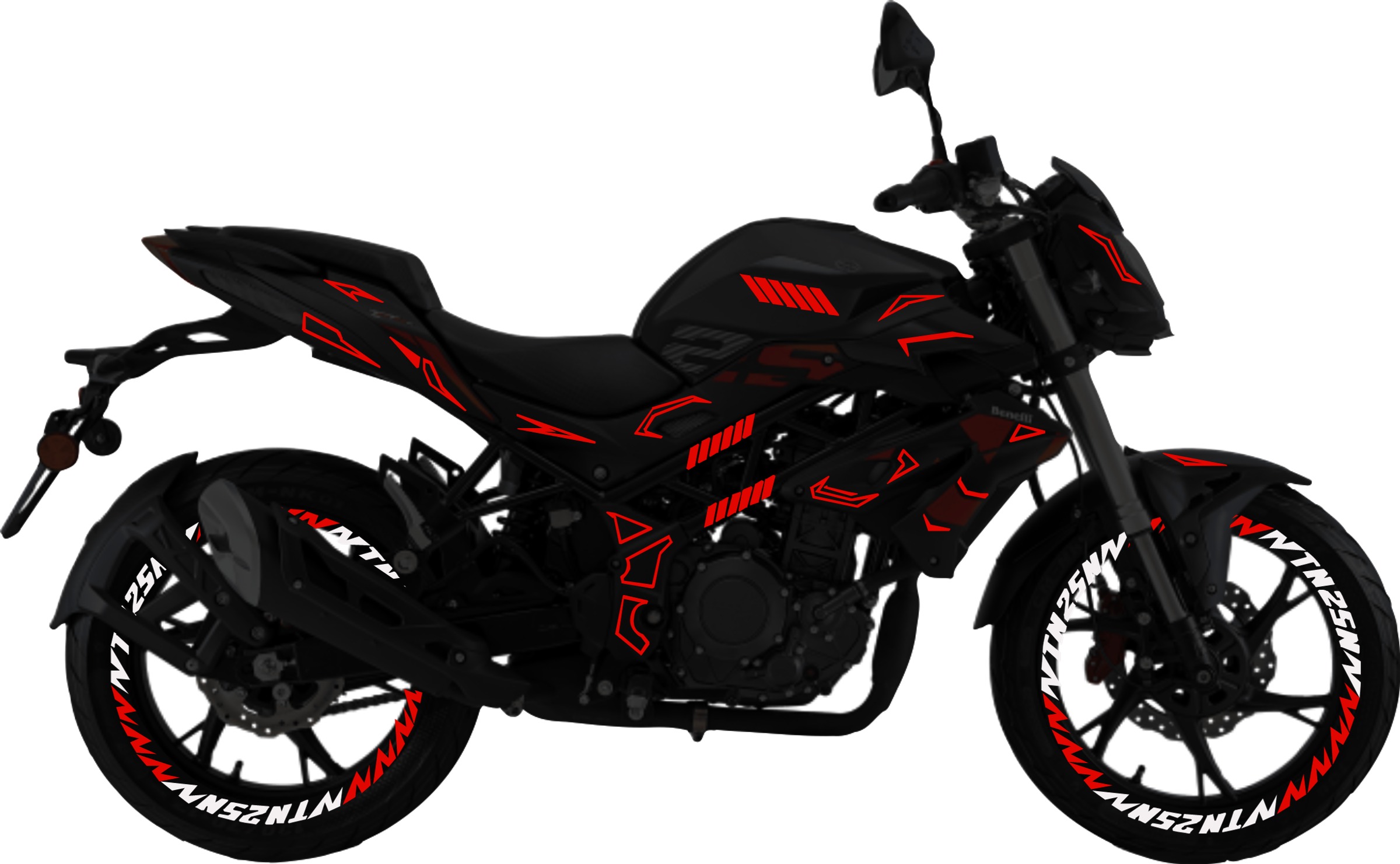 Benelli TNT25N kit de stickers para tapas y rines