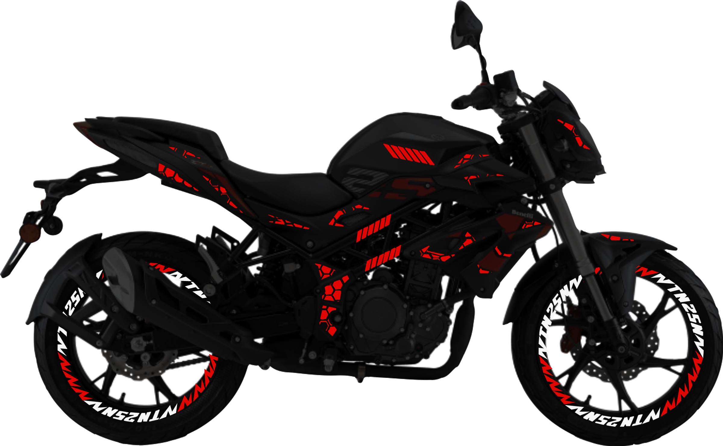 Benelli TNT25N kit de stickers para tapas y rines