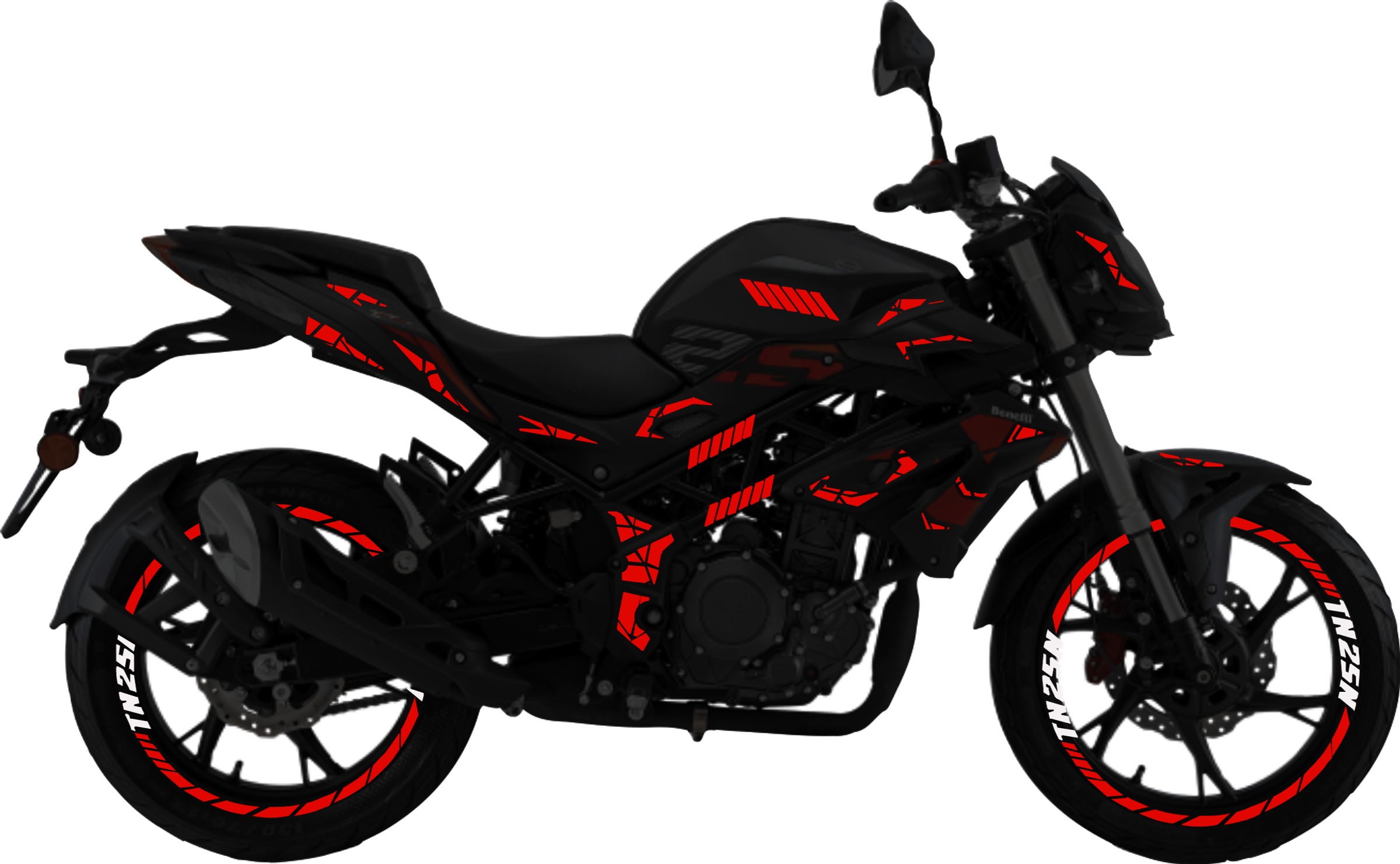 Benelli TNT25N kit de stickers para tapas y rines