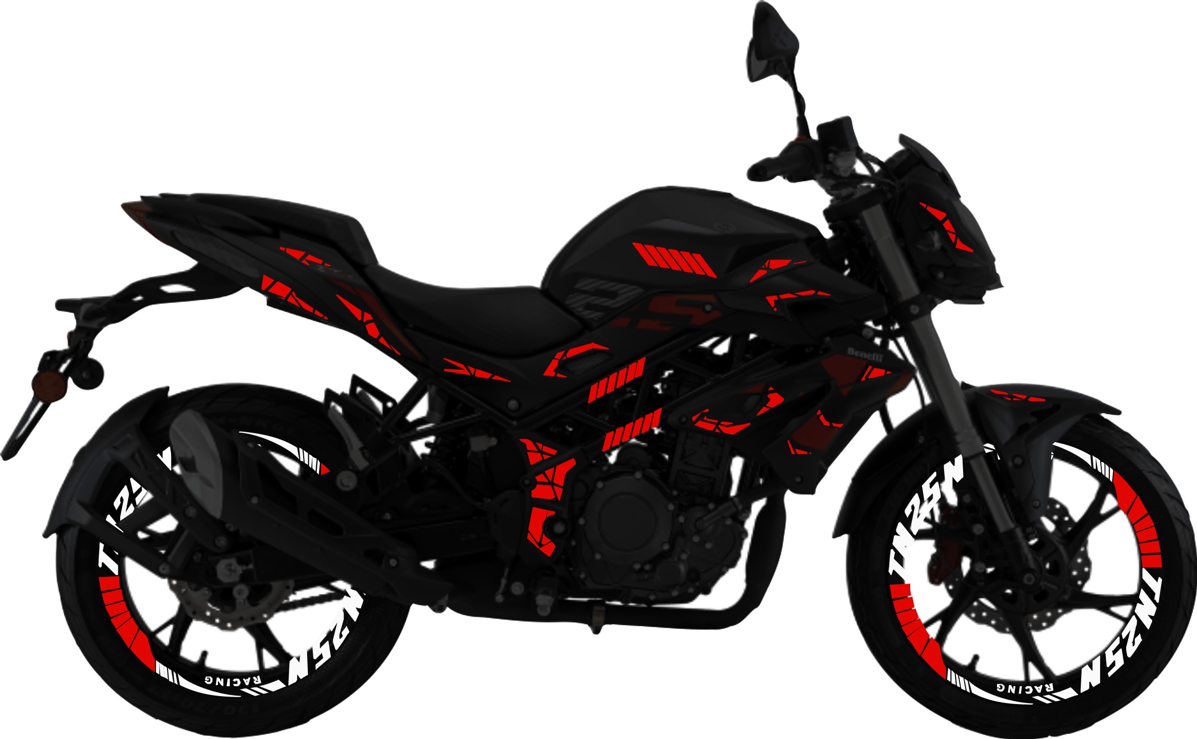 Benelli TNT25N kit de stickers para tapas y rines