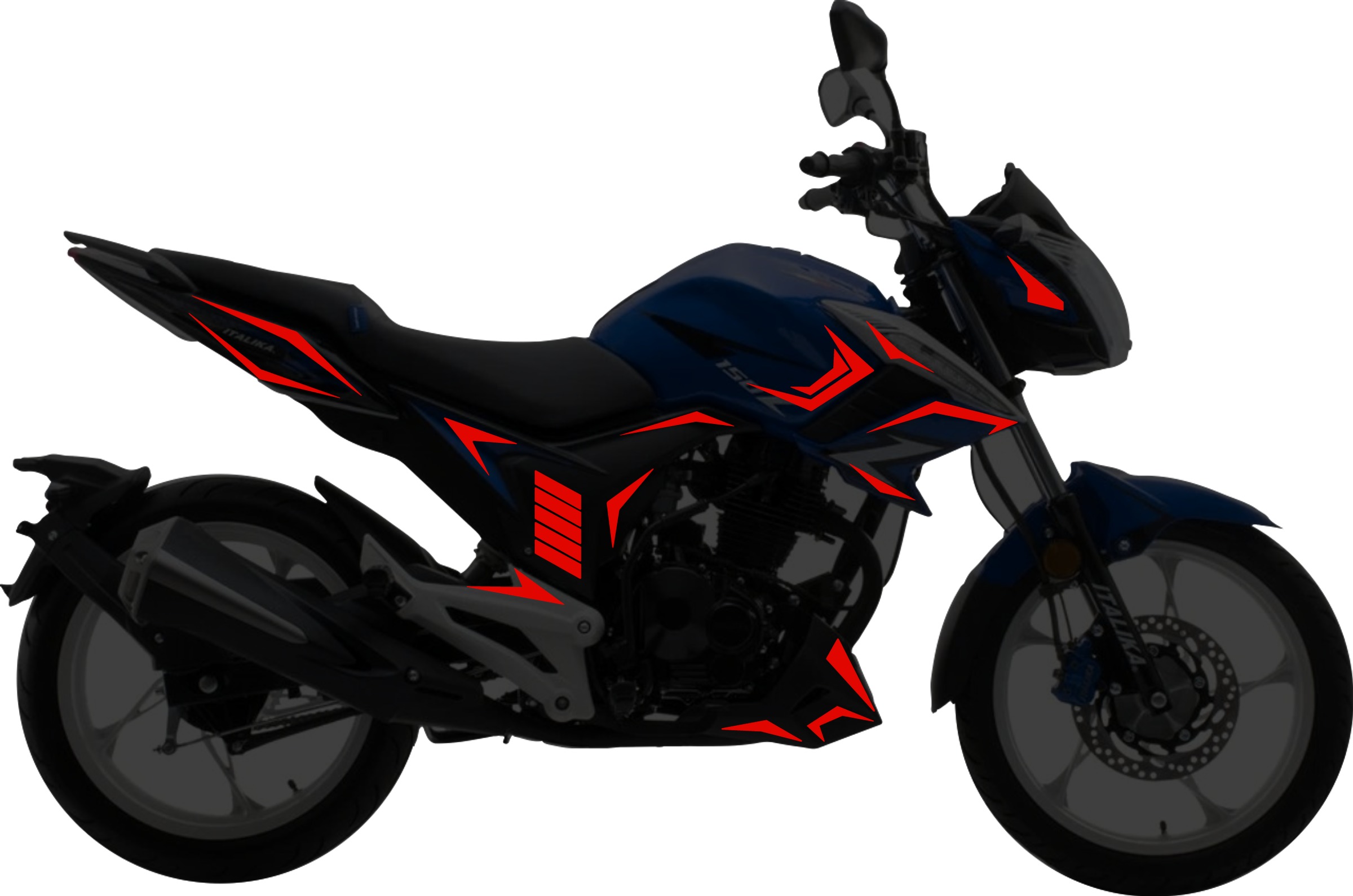 Italika 150Z Kit stickers para tapas