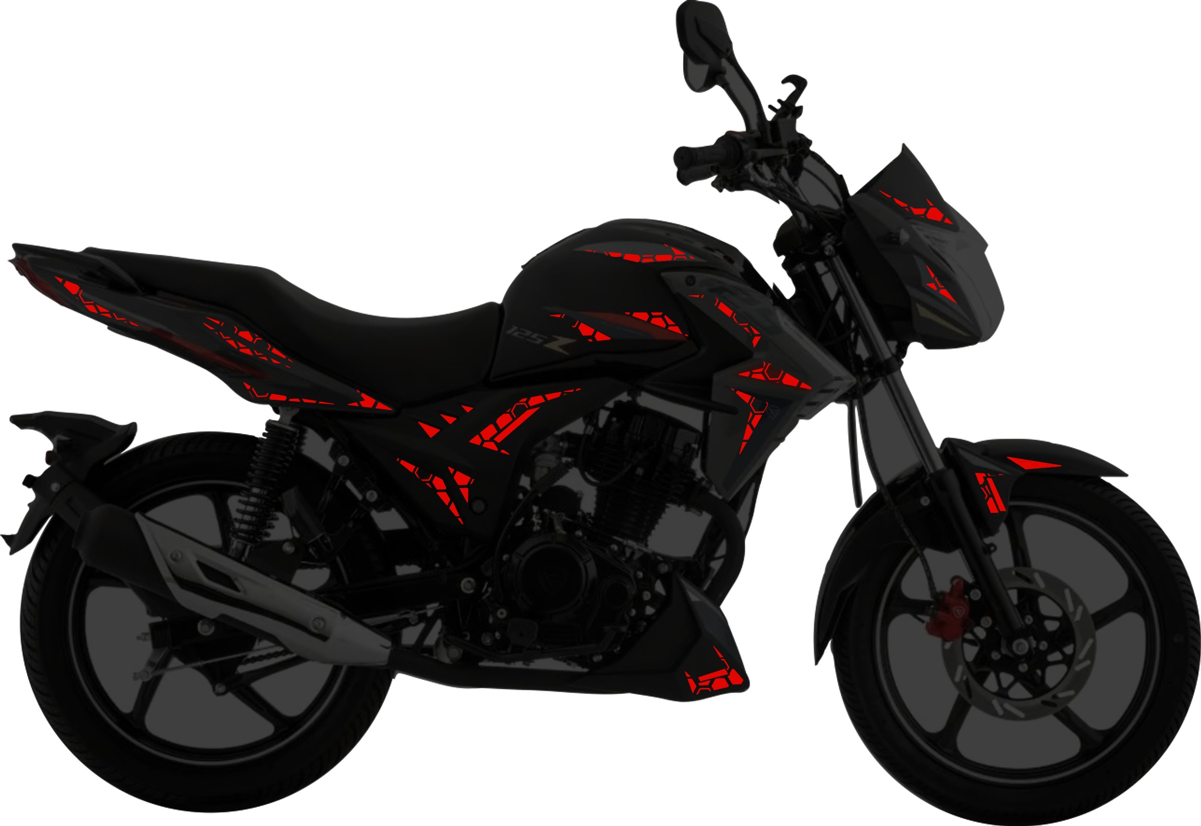 Italika 125Z Kit stickers para tapas