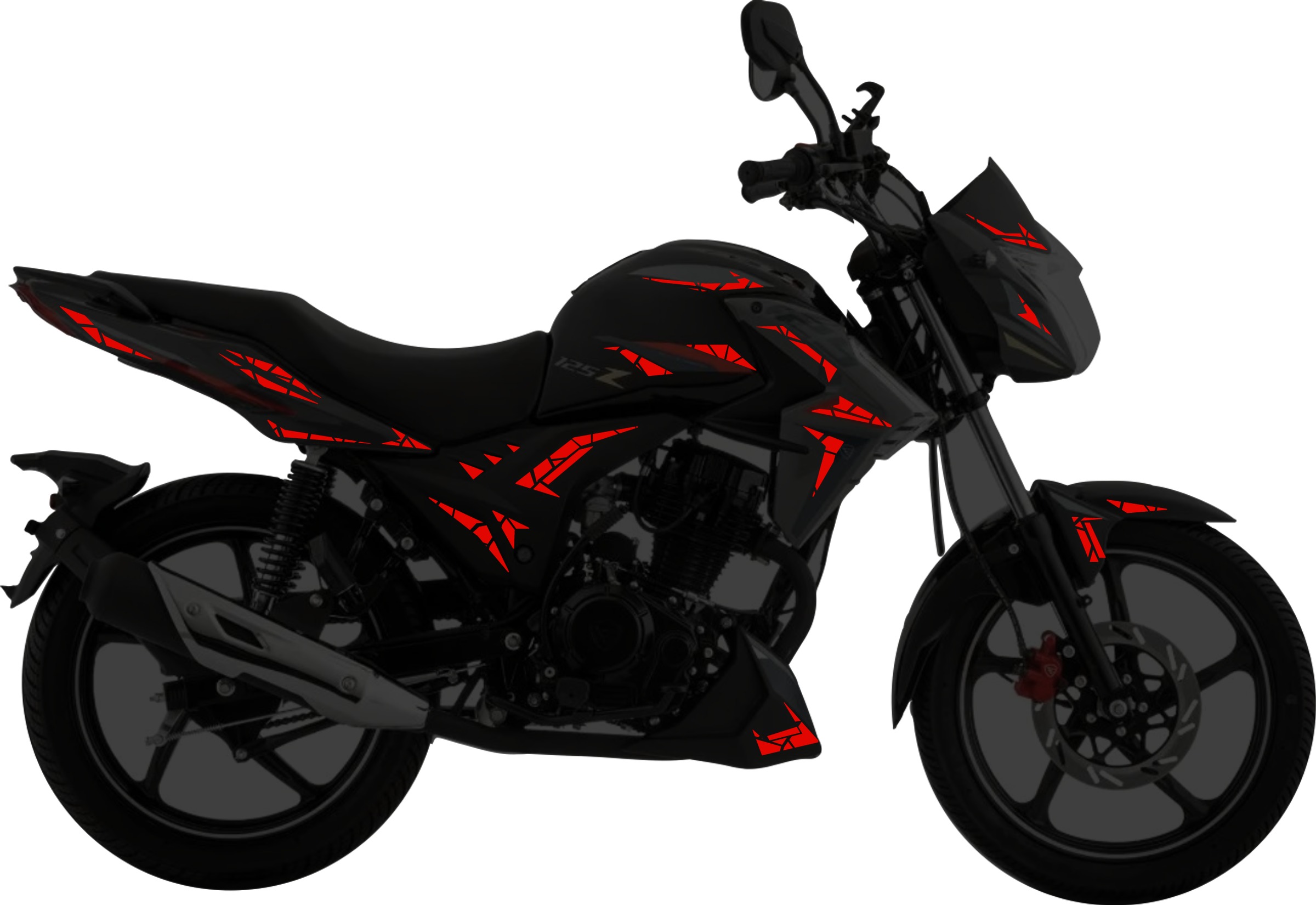 Italika 125Z Kit stickers para tapas