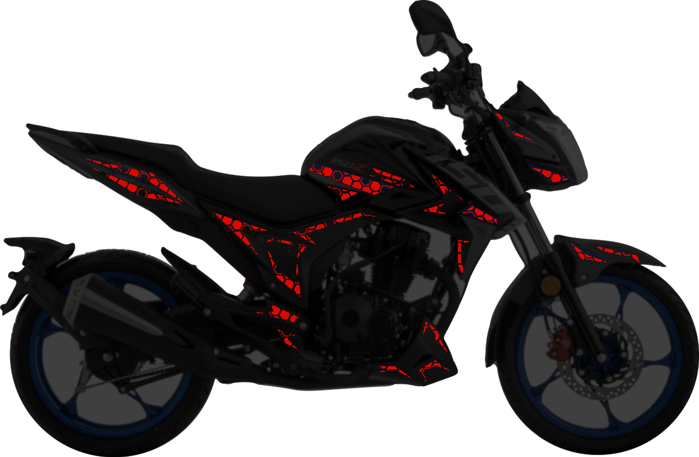 Italika 150Z Kit stickers para tapas
