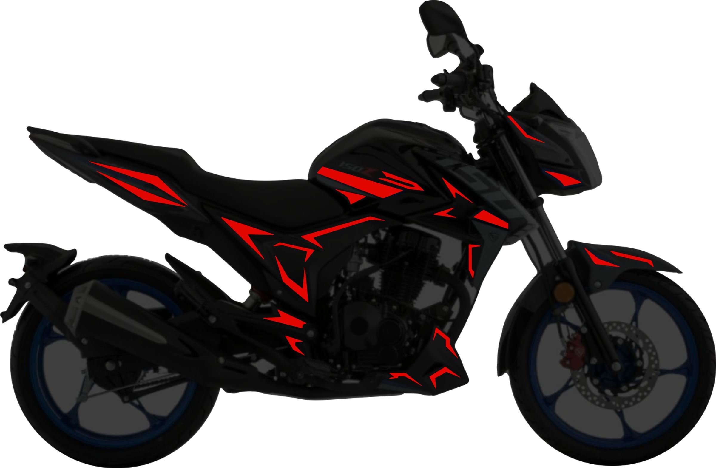 Italika 150Z Kit stickers para tapas