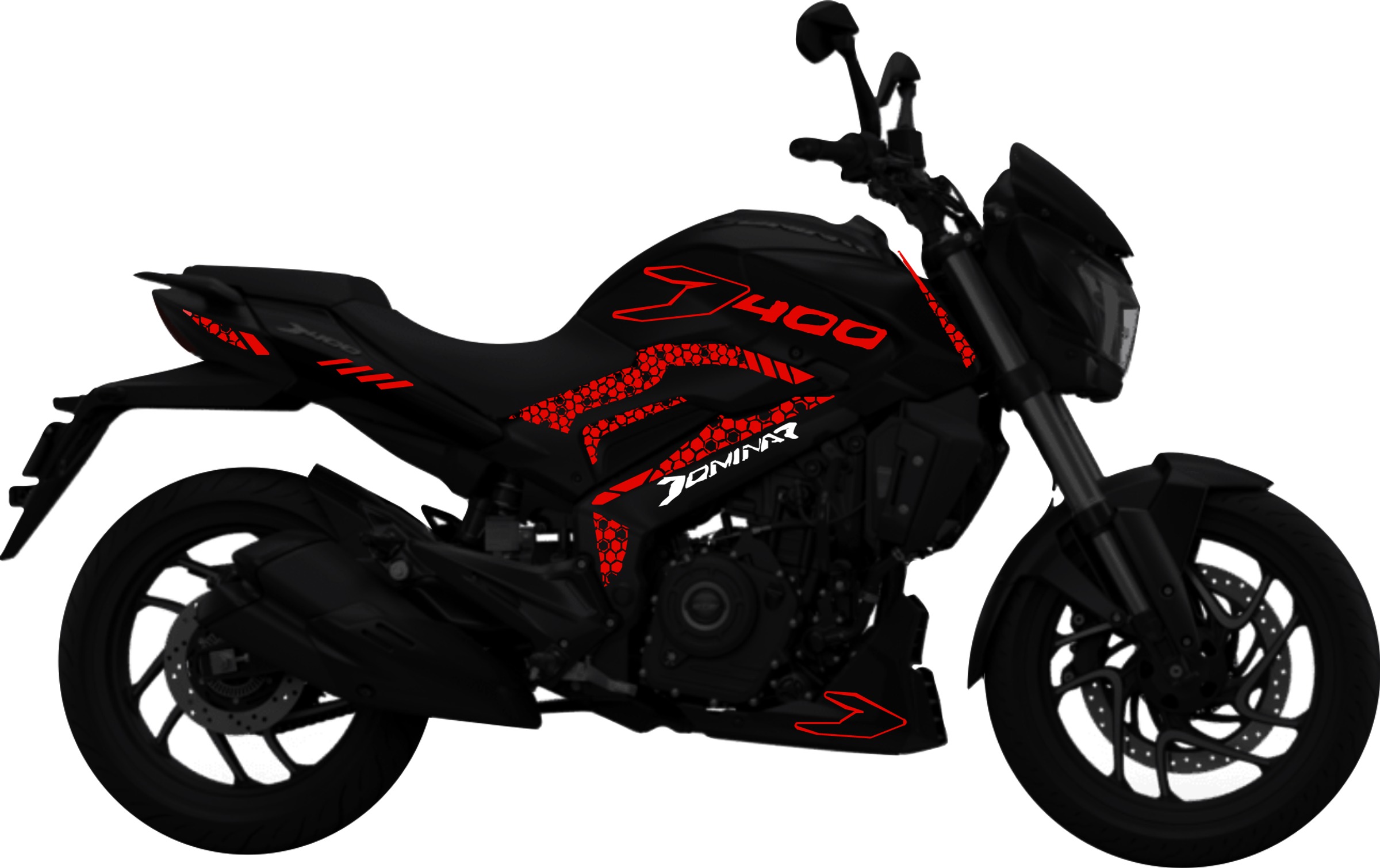 Bajaj Dominar 400 Kit stickers para tapas