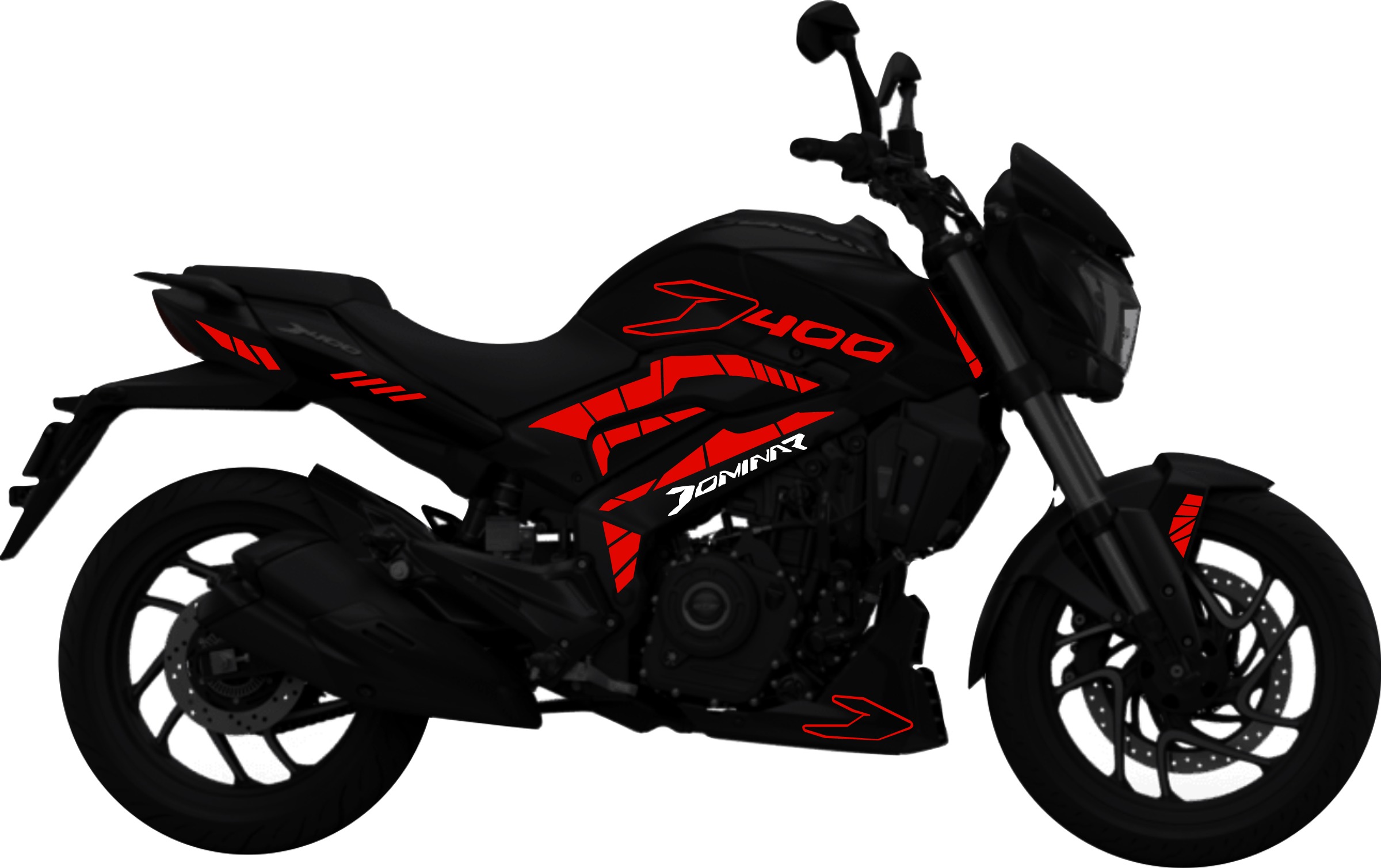 Bajaj Dominar 400 Kit stickers para tapas