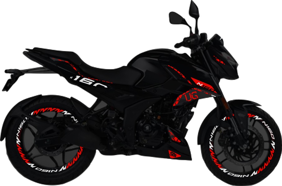 Pulsar N160UG kit de stickers para tapas y rines