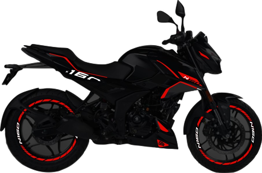 Pulsar N160UG kit de stickers para tapas y rines