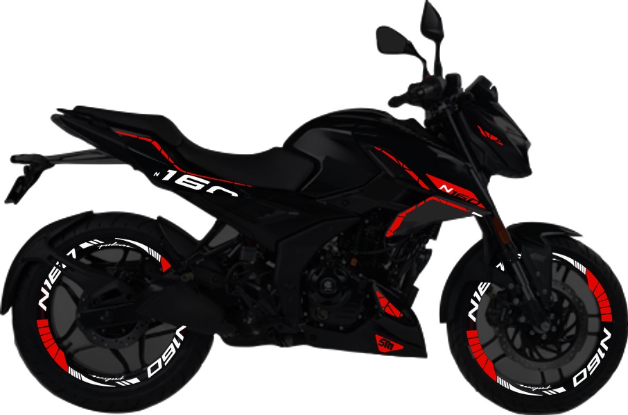 Pulsar N160UG kit de stickers para tapas y rines