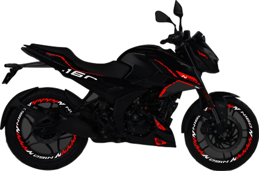 Pulsar N160UG kit de stickers para tapas y rines