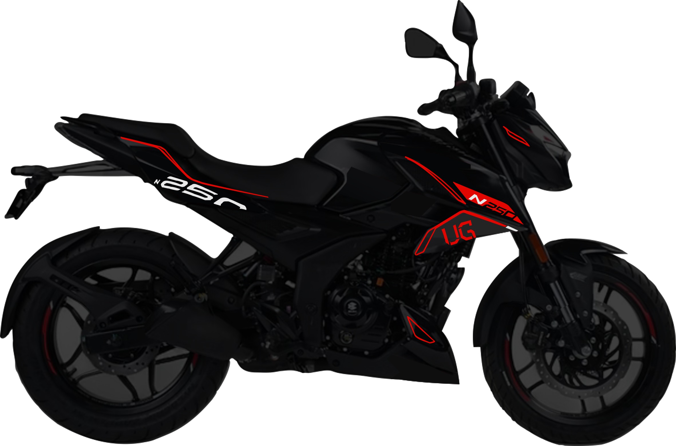 Pulsar N250UG kit de stickers para tapas