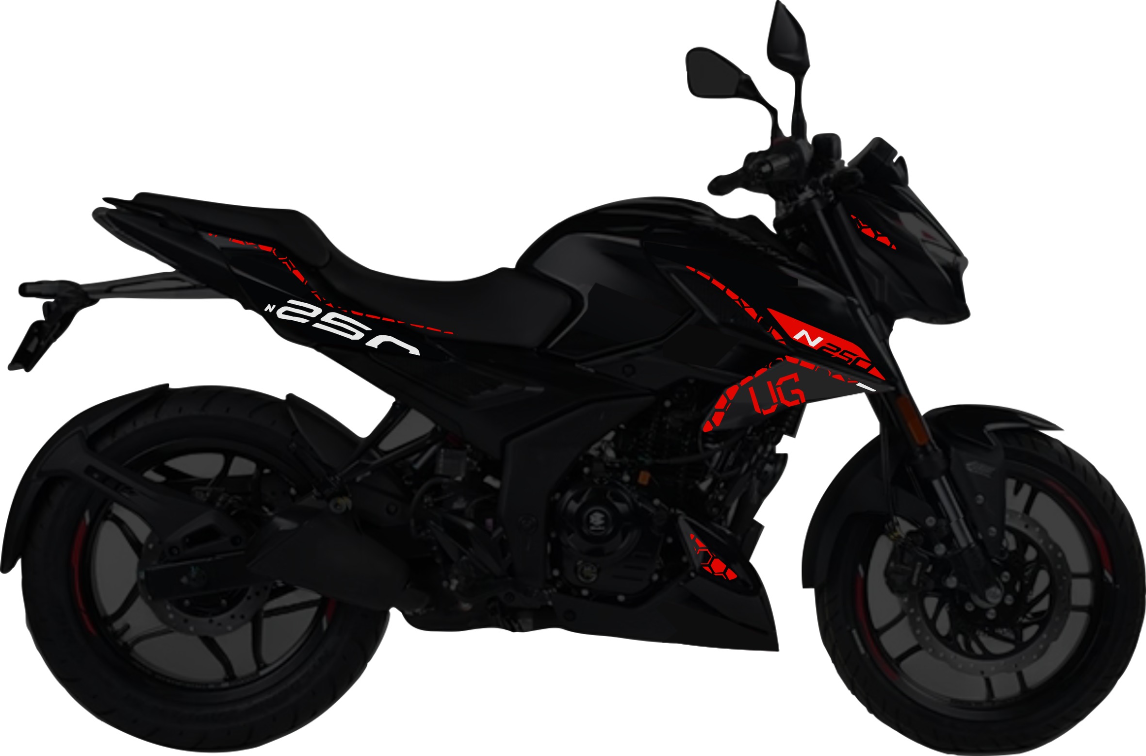 Pulsar N250UG kit de stickers para tapas