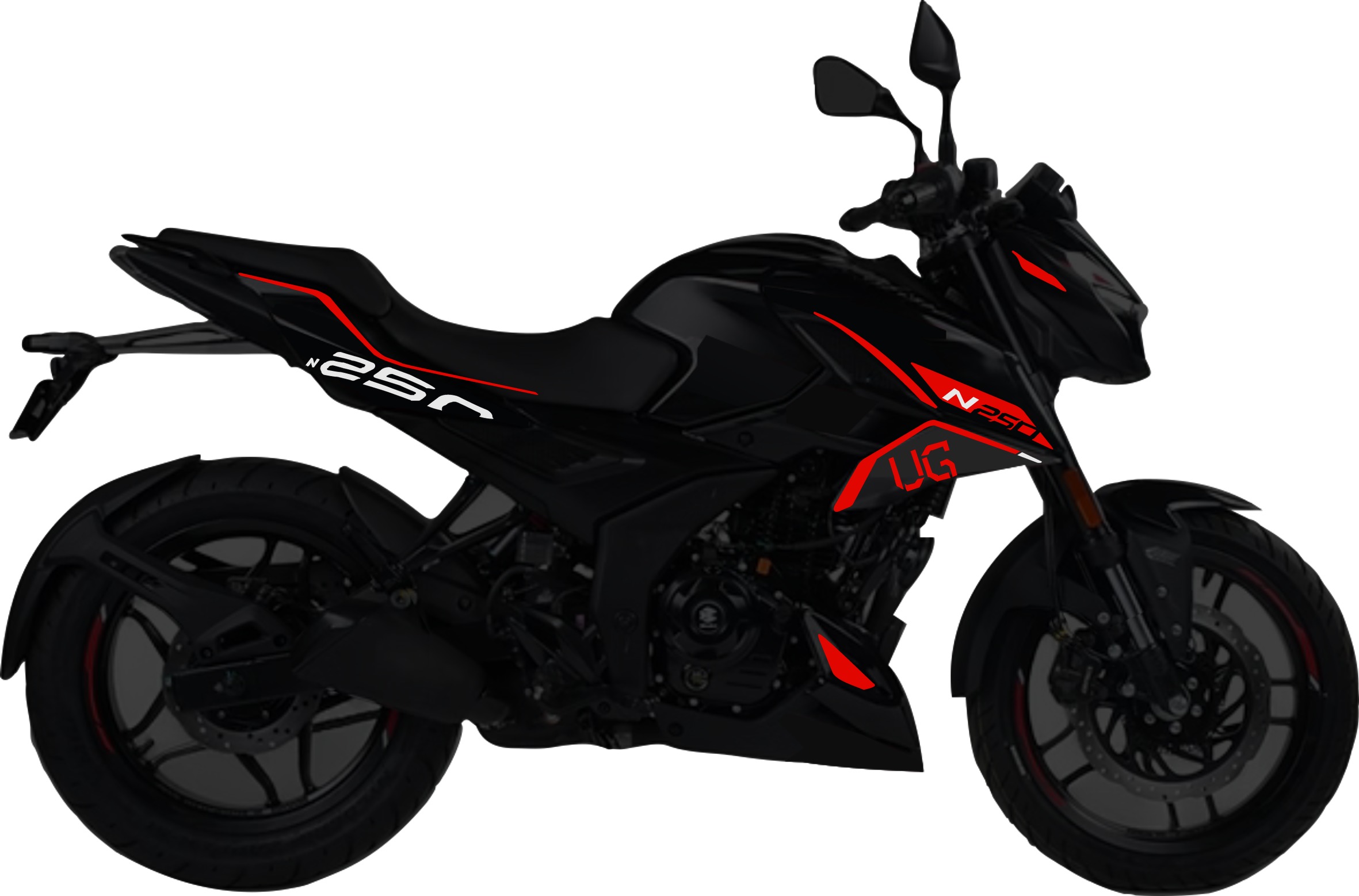 Pulsar N250UG kit de stickers para tapas
