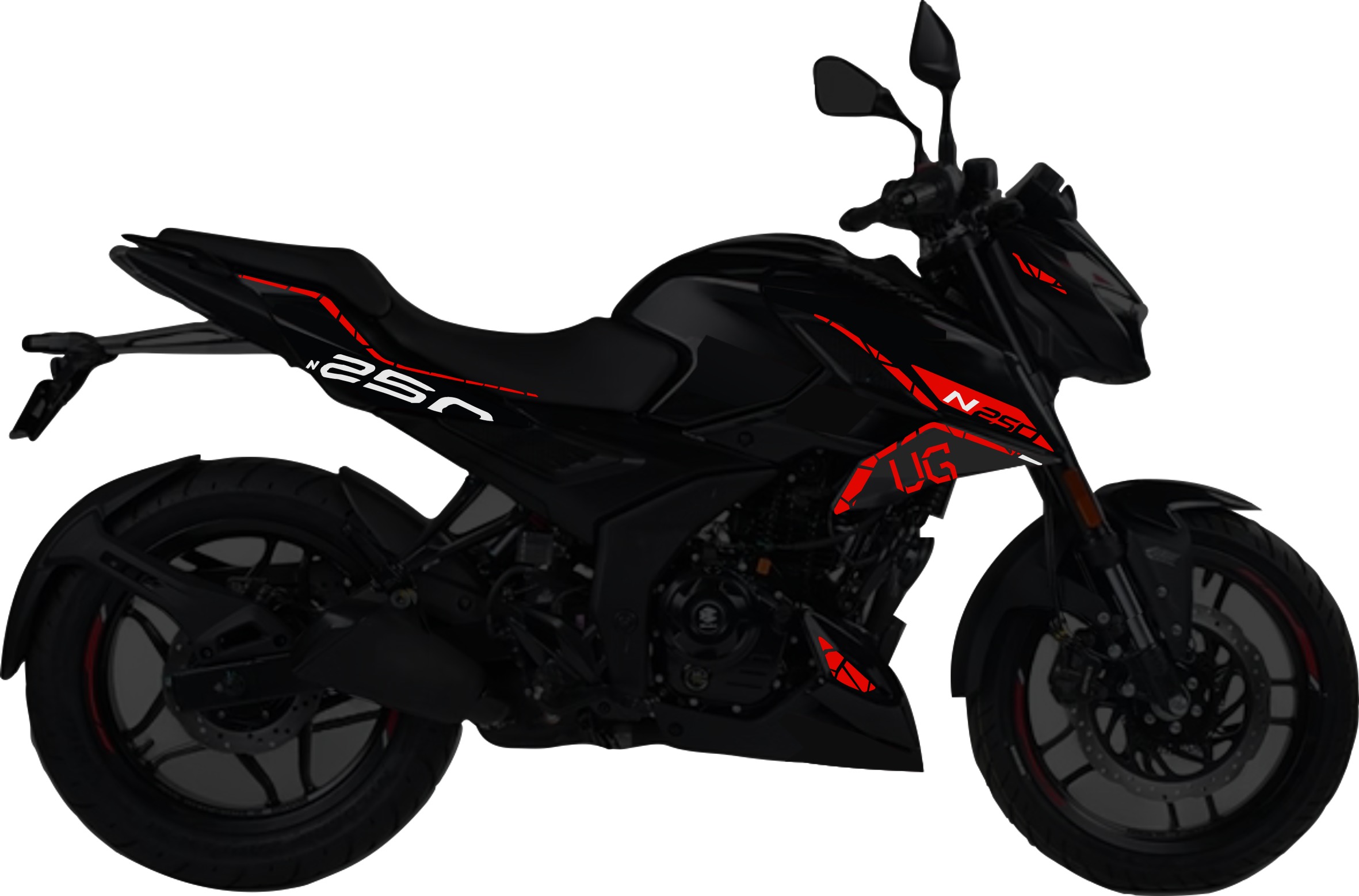 Pulsar N250UG kit de stickers para tapas