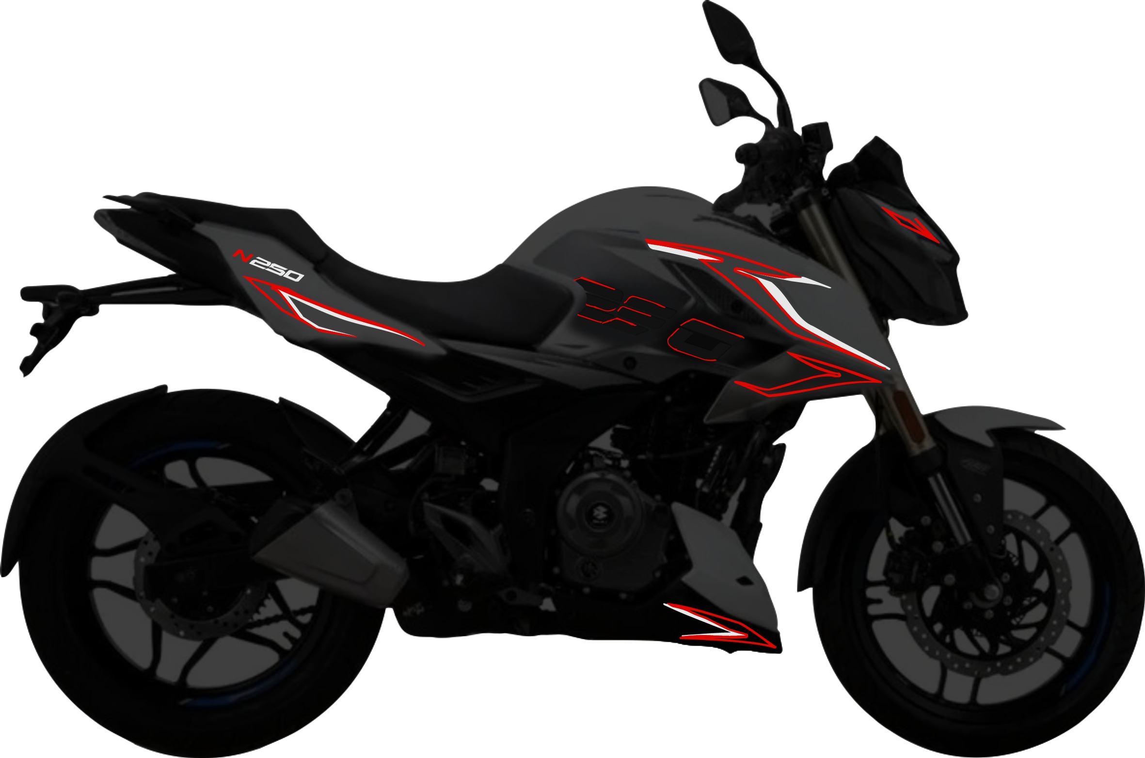 Pulsar N250UG kit de stickers para tapas