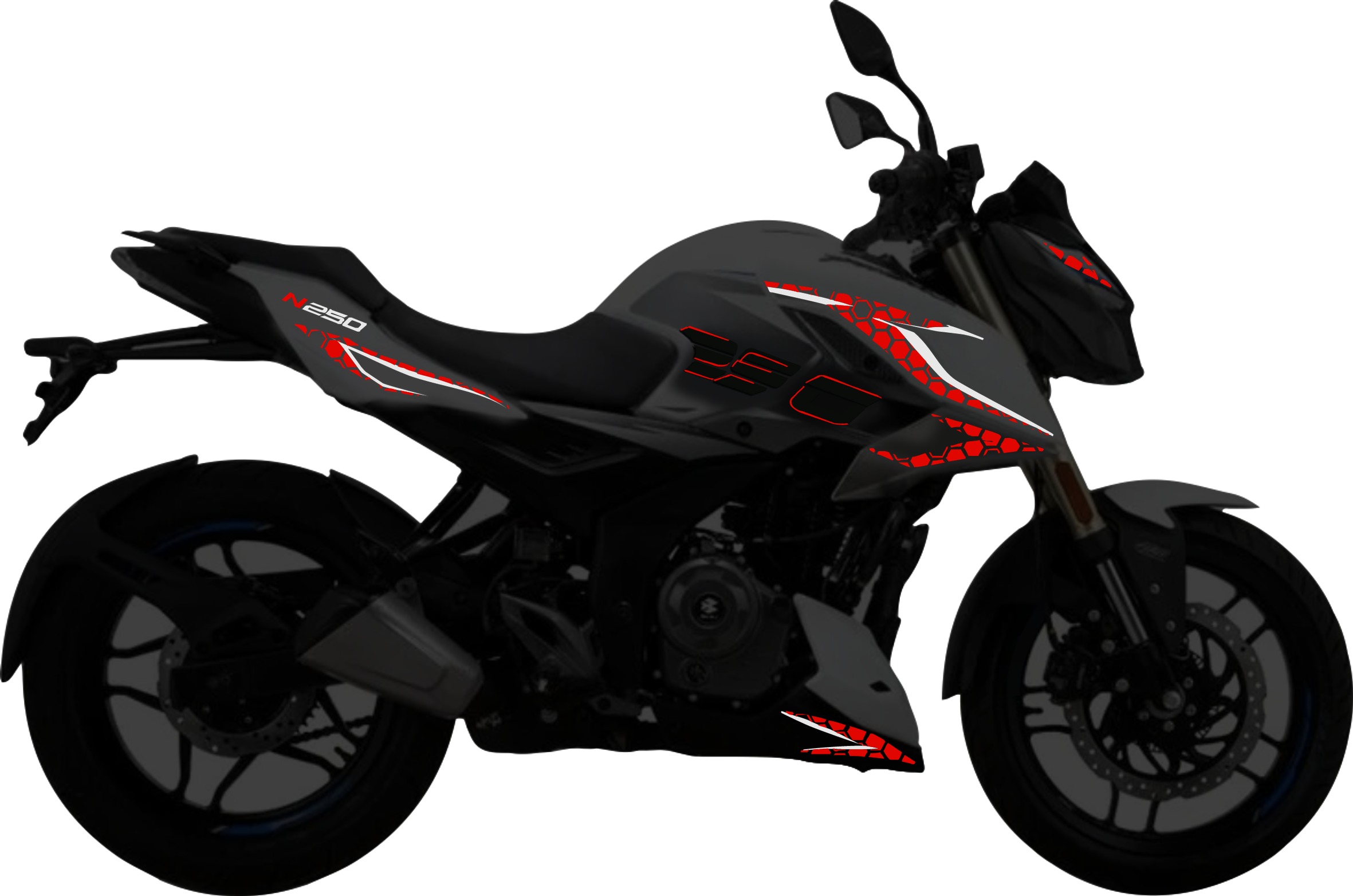 Pulsar N250UG kit de stickers para tapas