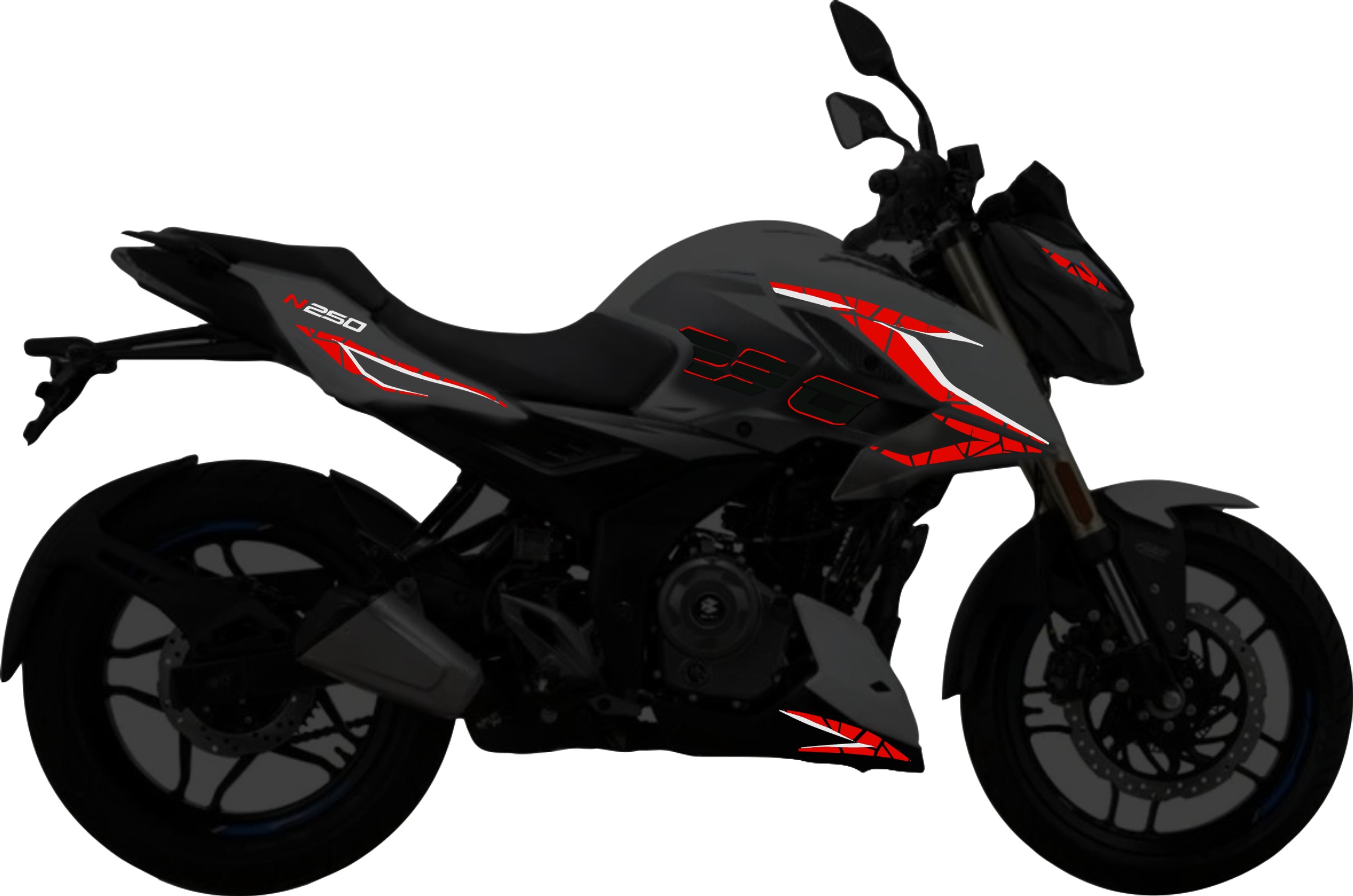 Pulsar N250UG kit de stickers para tapas