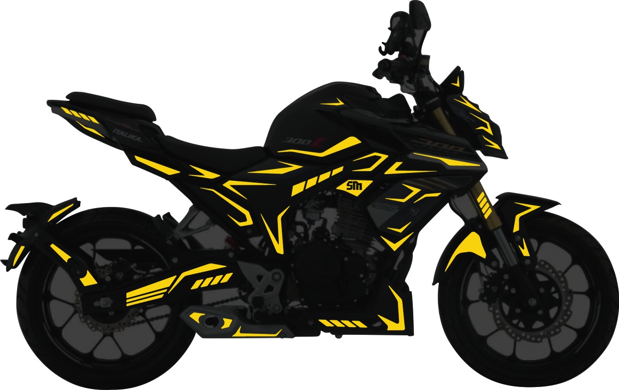 italika 300Z kit stickers para tapas