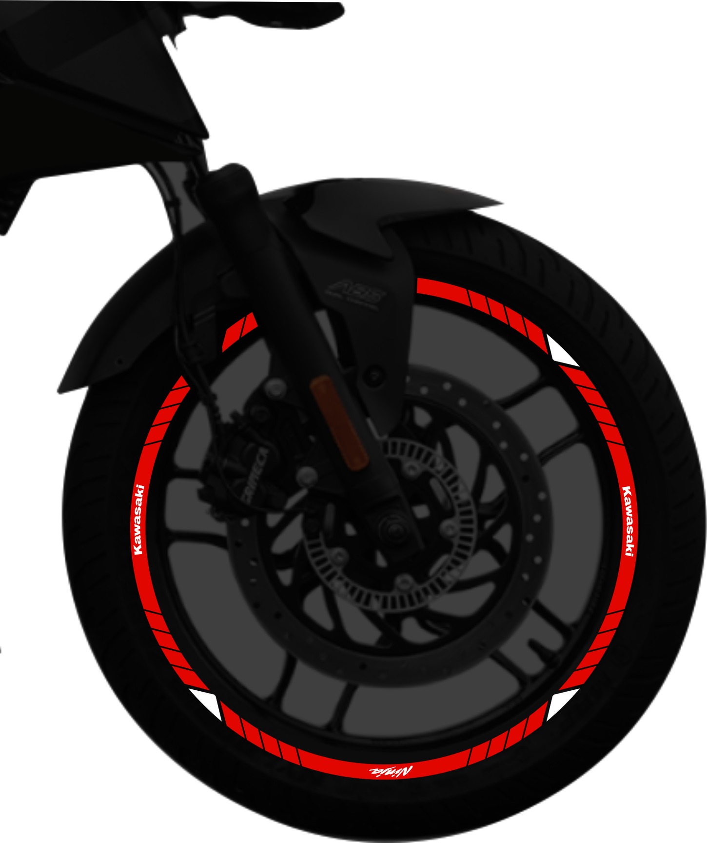 Kawasaki Ninja kit de stickers para rines SKU2027