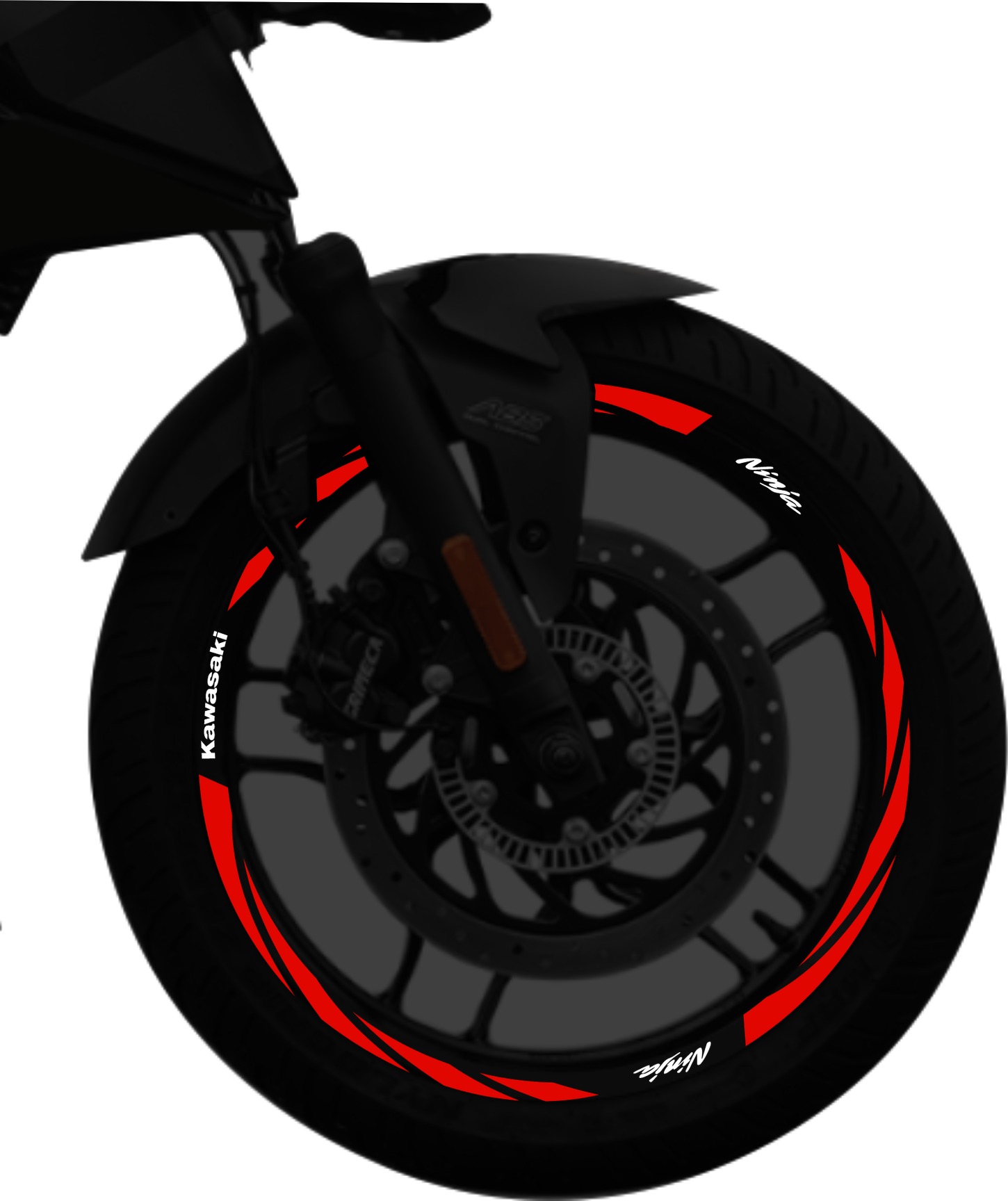 Kawasaki Ninja kit de stickers para rines SKU2030