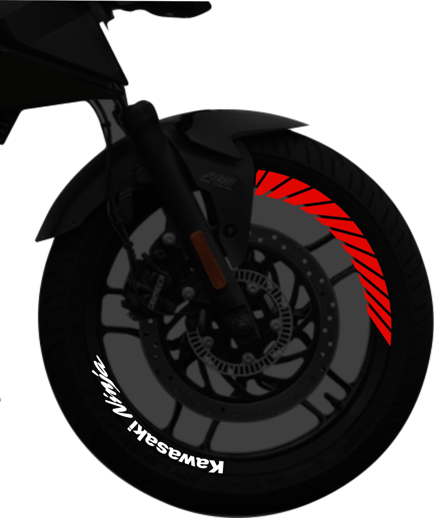Kawasaki Ninja kit de stickers para rines SKU2033