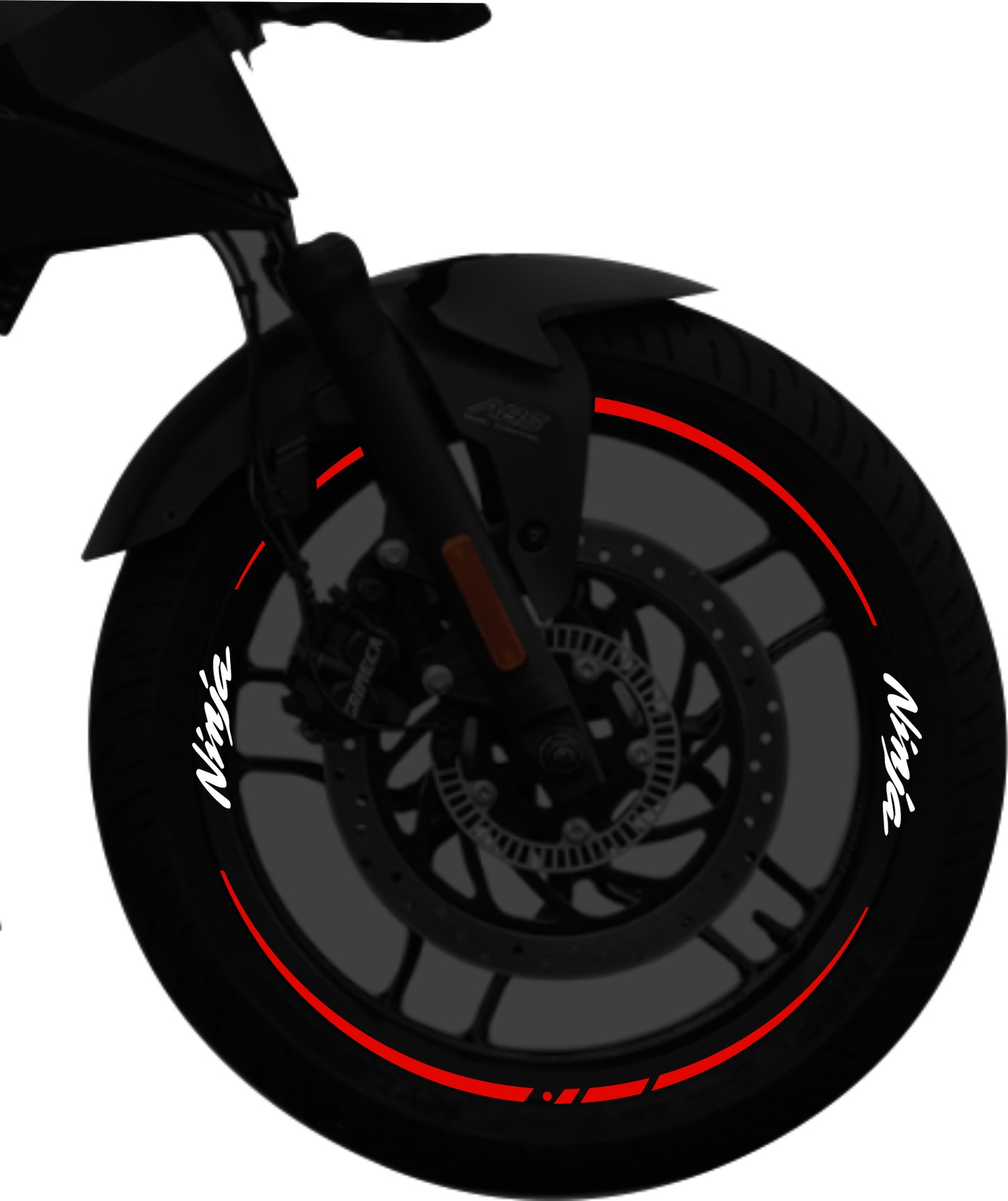 Kawasaki Ninja kit de stickers para rines SKU2034