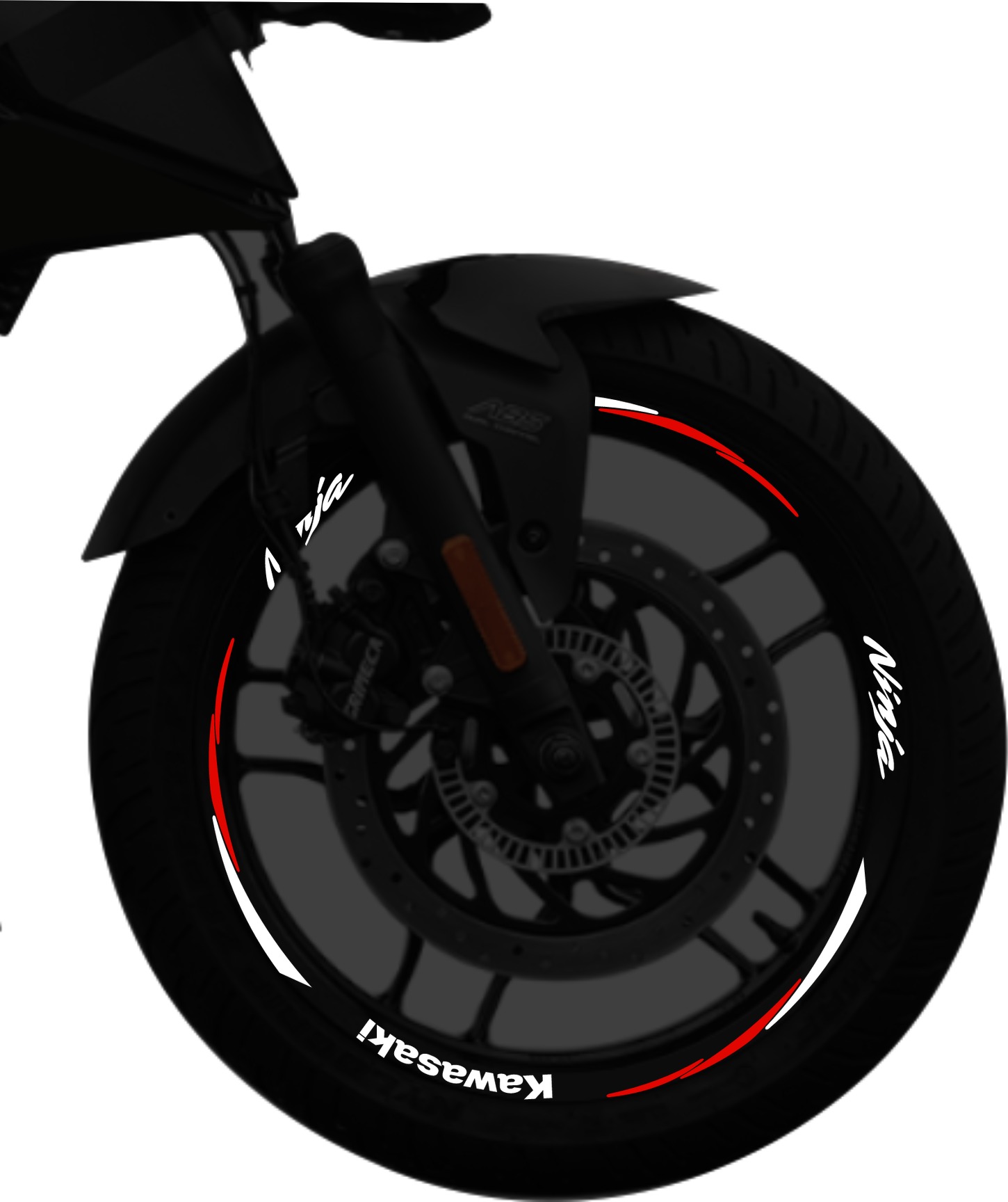 Kawasaki Ninja kit de stickers para rines SKU2035