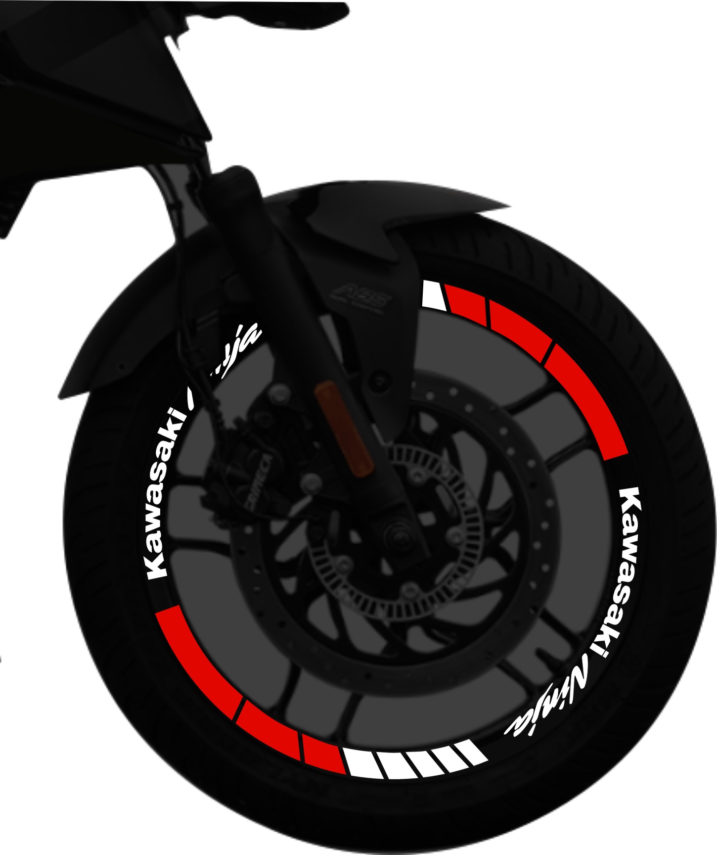 Kawasaki Ninja kit de stickers para rines SKU2036