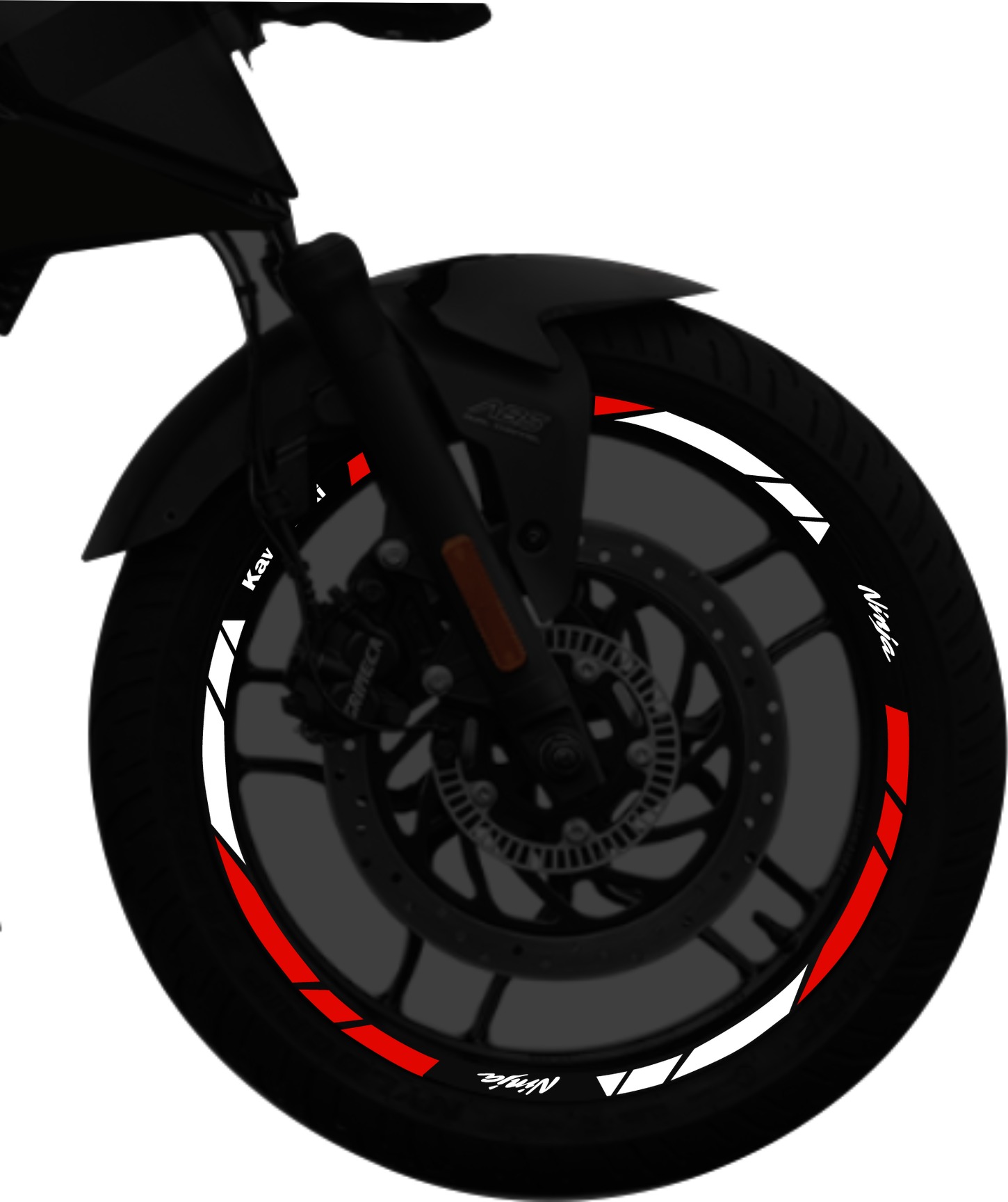Kawasaki Ninja kit de stickers para rines SKU2037