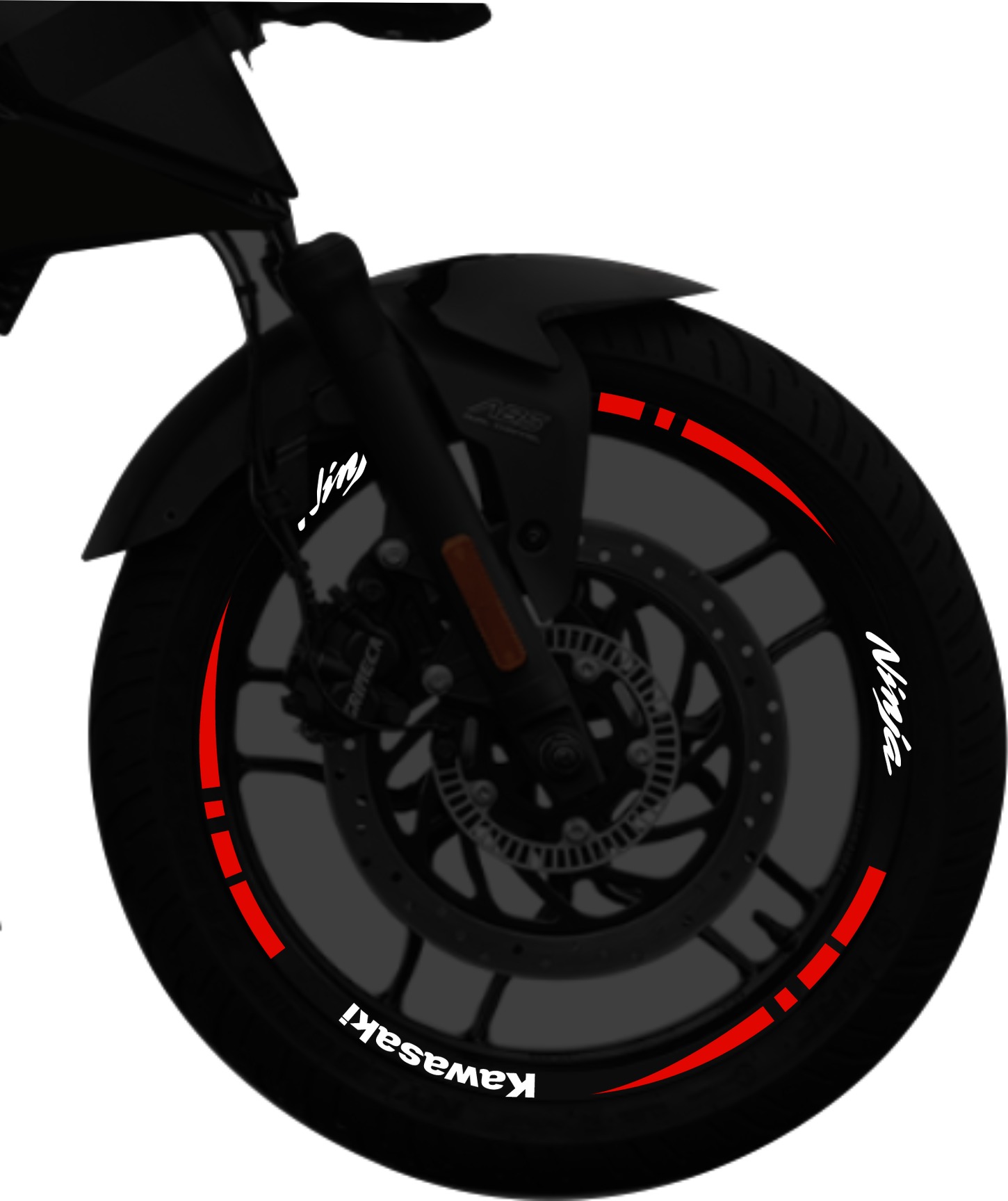 Kawasaki Ninja kit stickers para rines SKU2040