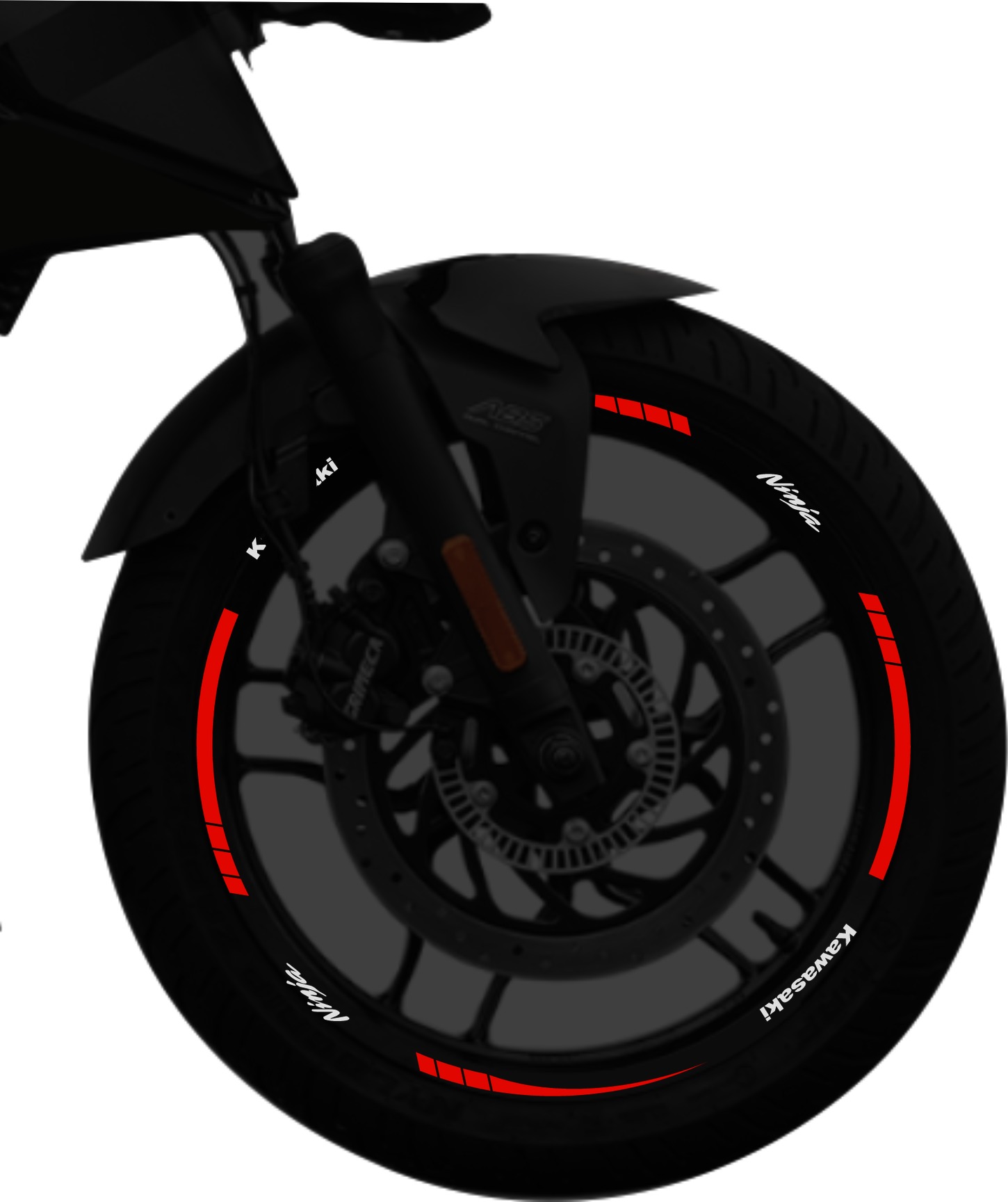 Kawasaki Ninja kit stickers para rines SKU2043