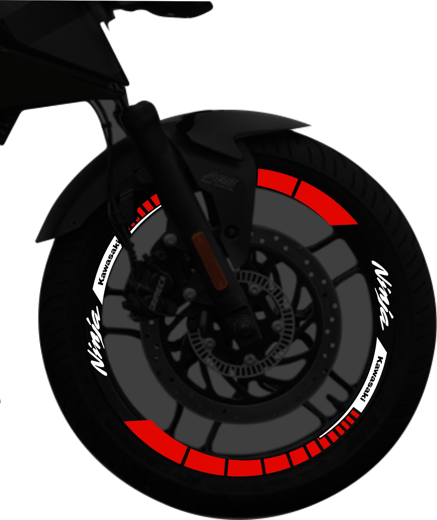 Kawasaki Ninja kit stickers para rines SKU2045