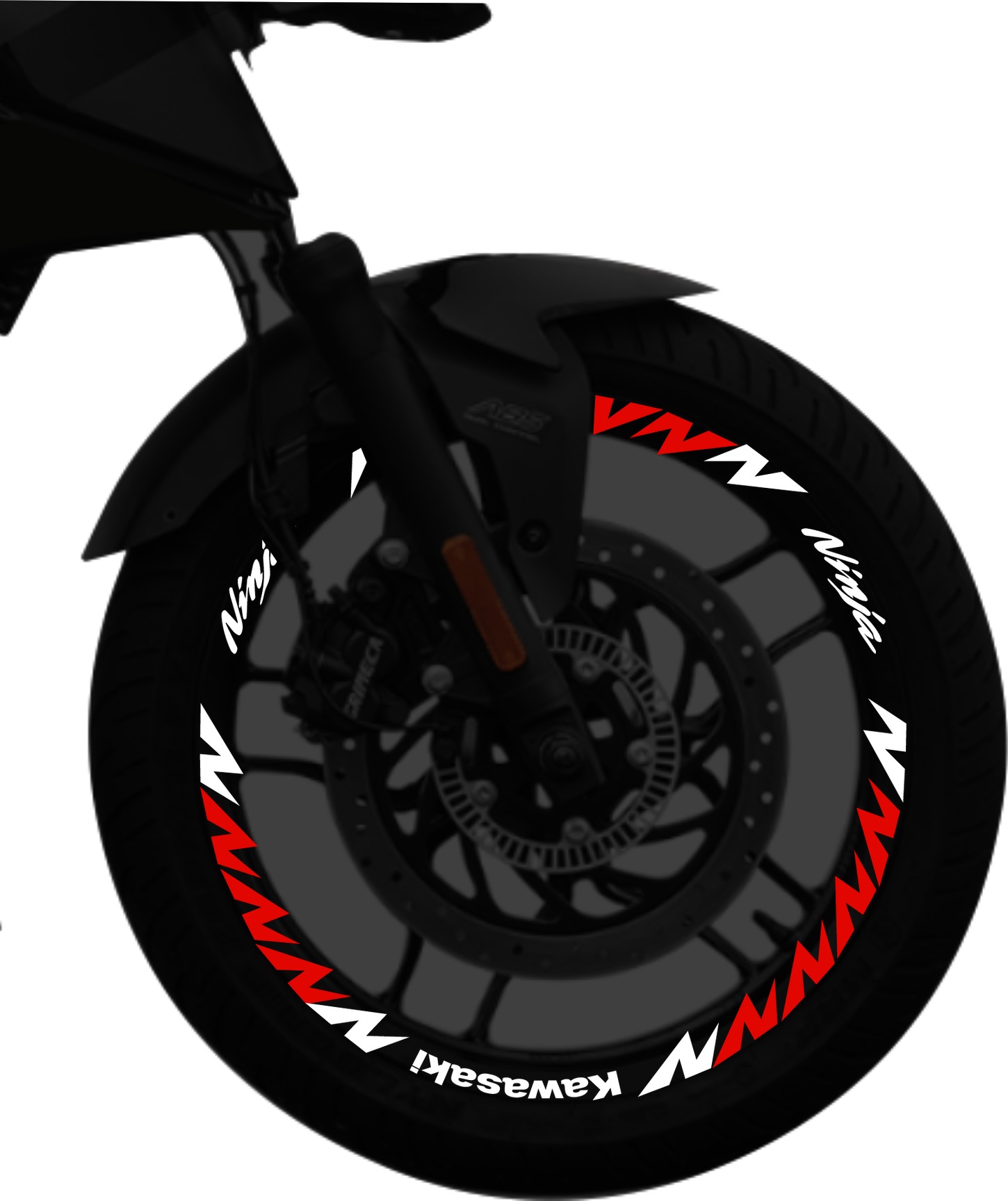 Kawasaki Ninja kit stickers para rines SKU2049