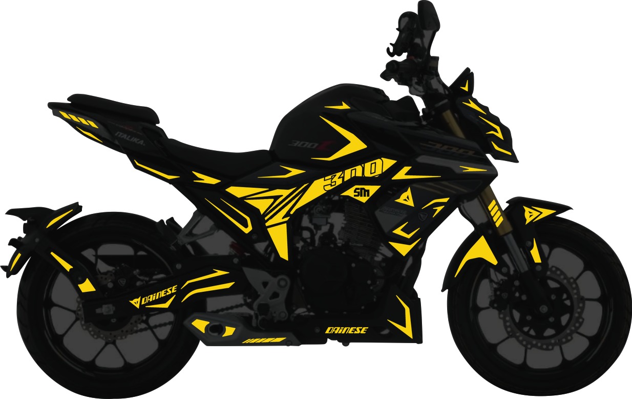 Italika 300Z kit de stickers para tapas
