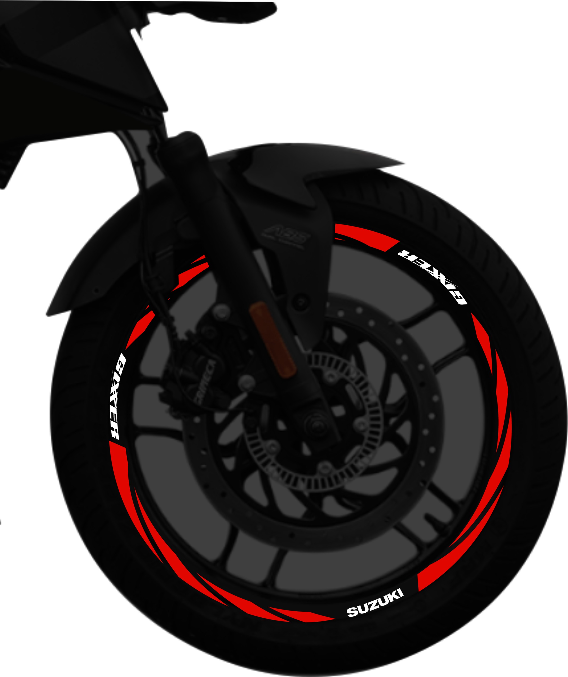 Suzuki Gixxer kit stickers para rines SKU2029