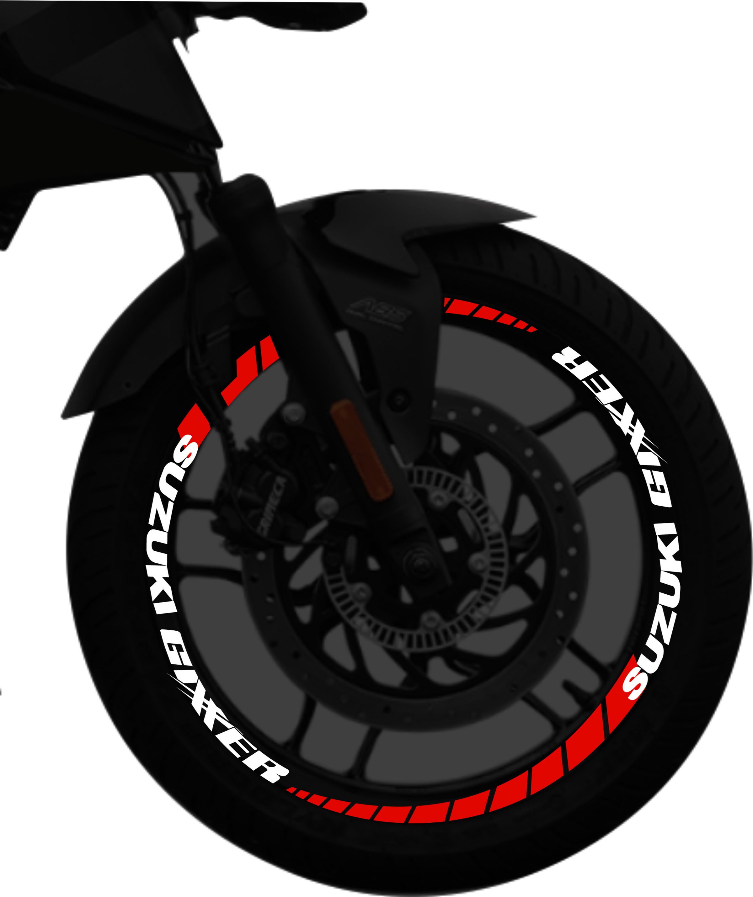 Suzuki Gixxer kit stickers para rines SKU2032