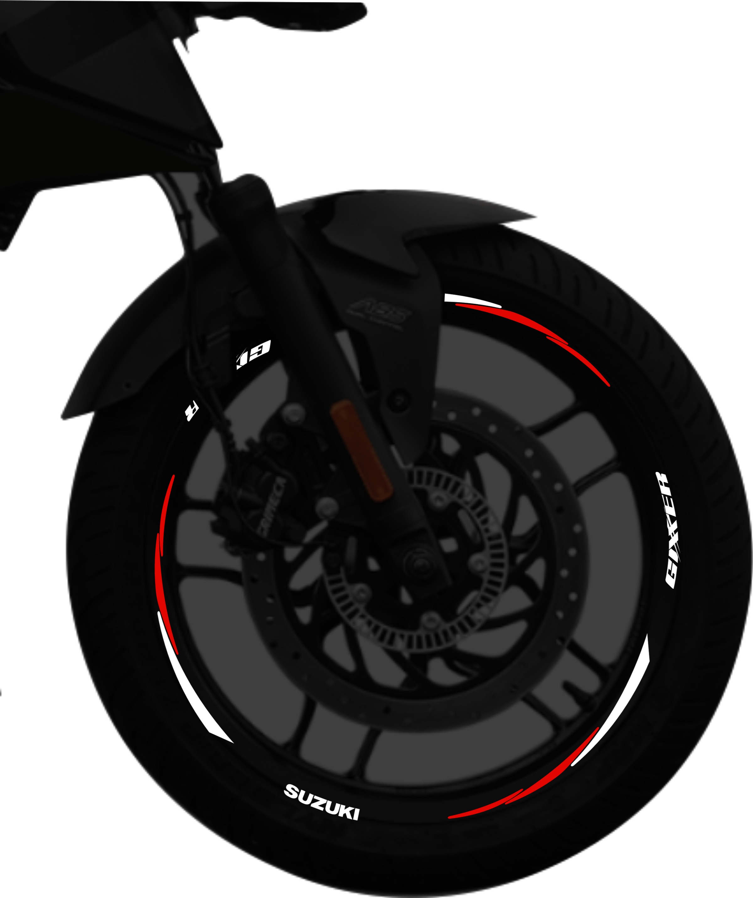 Suzuki Gixxer kit stickers para rines SKU2035