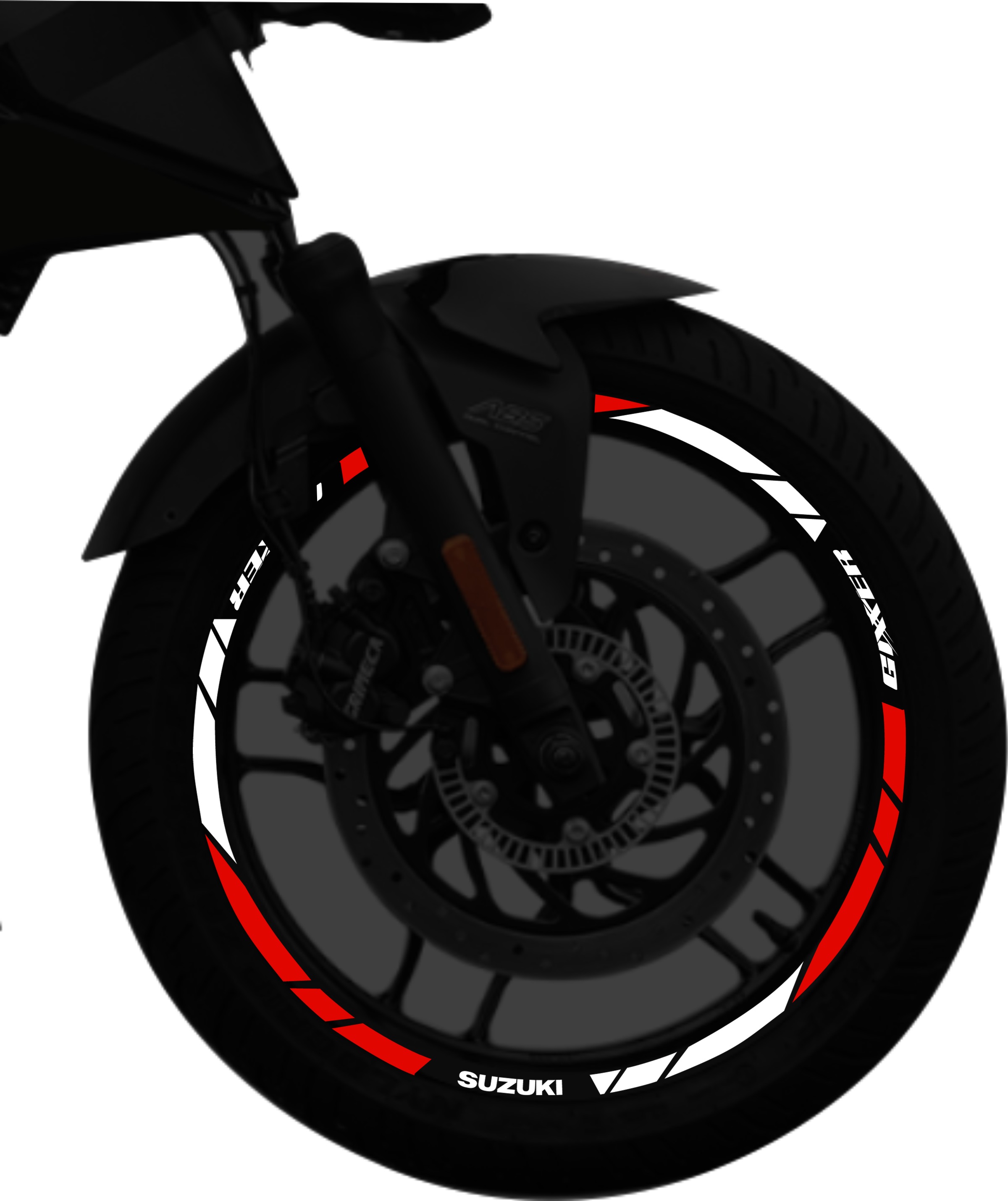 Suzuki Gixxer kit stickers para rines SKU2037