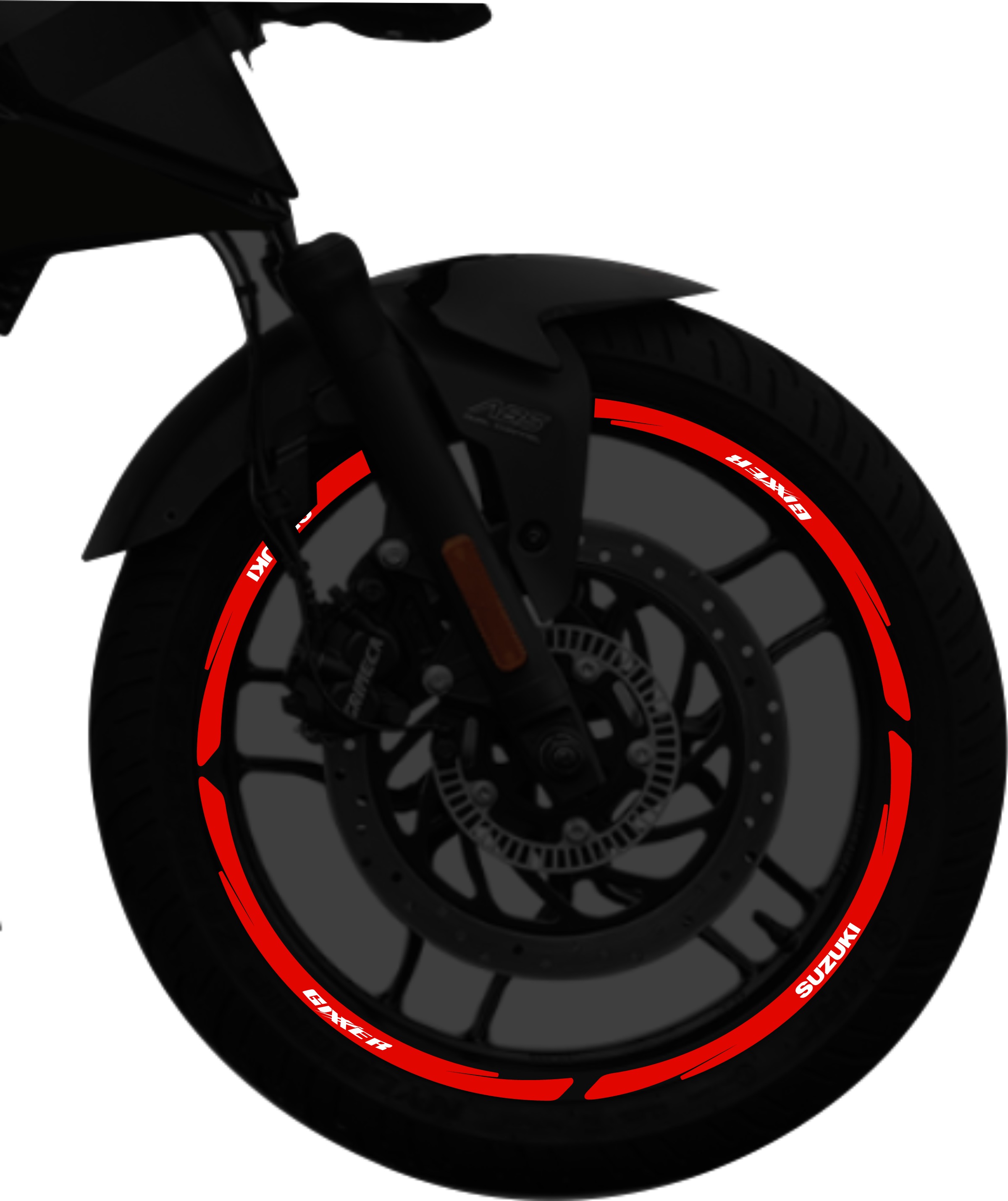 Suzuki Gixxer kit stickers para rines SKU2039