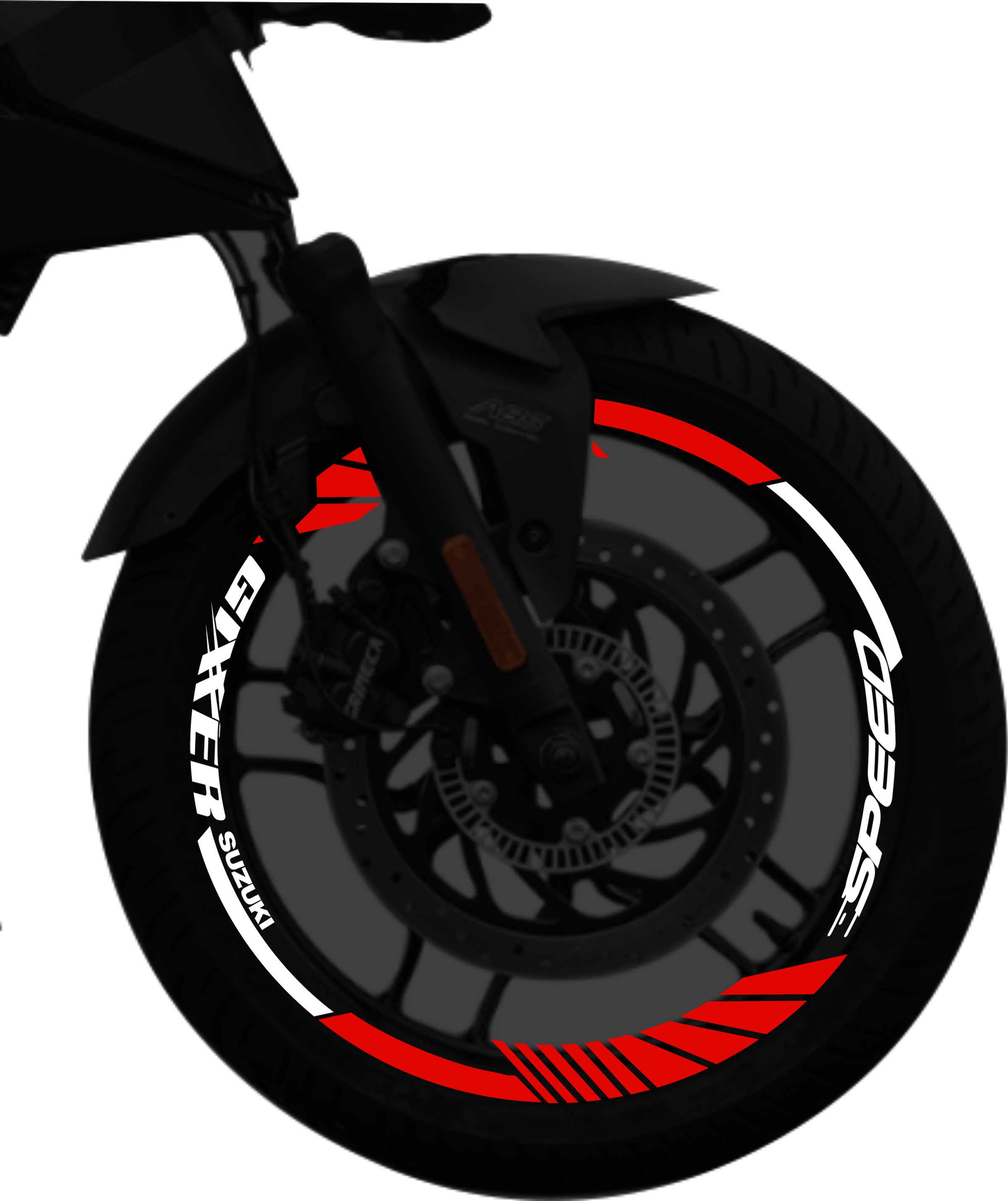Suzuki Gixxer kit stickers para rines SKU2044