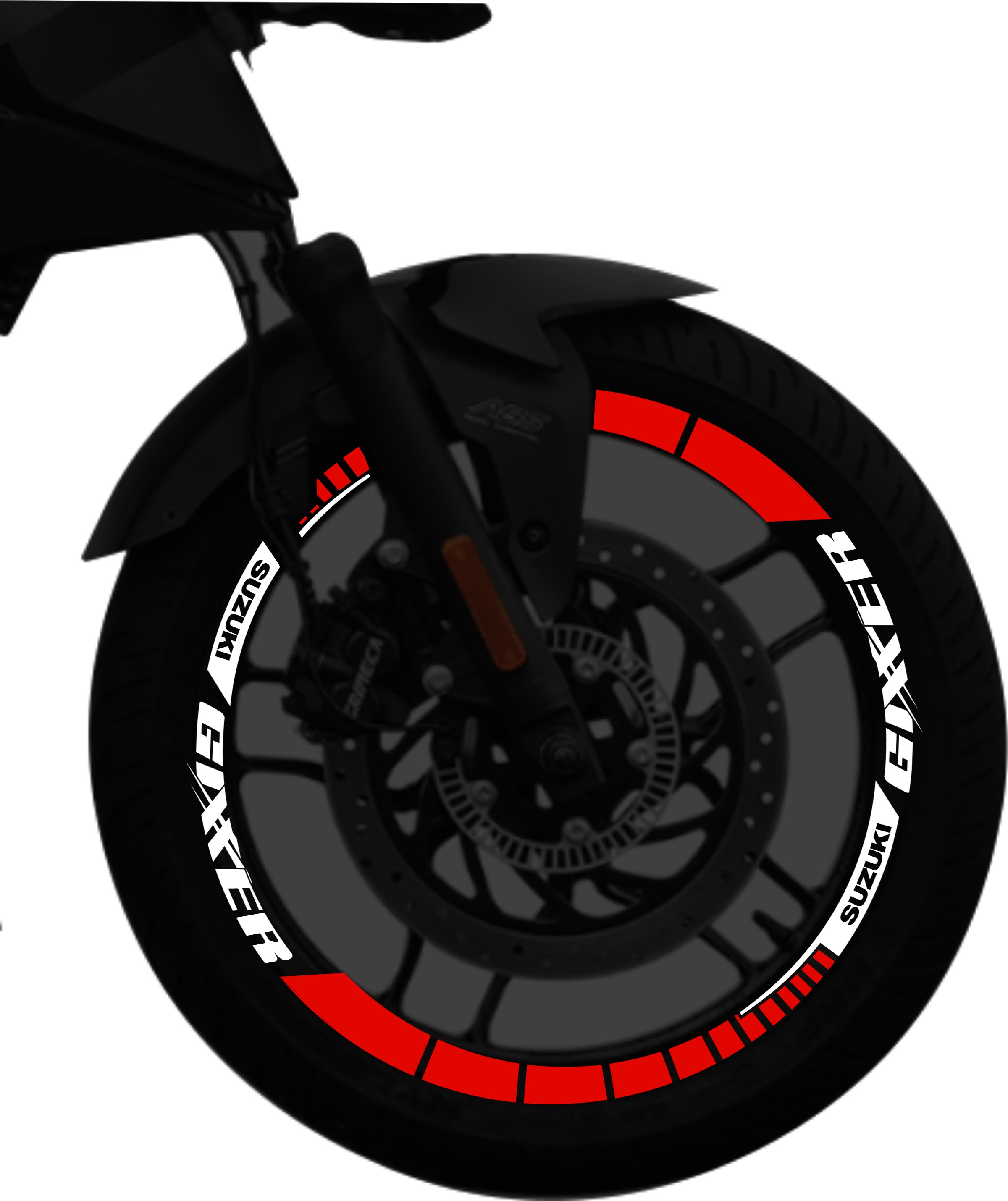 Suzuki Gixxer kit stickers para rines SKU2045