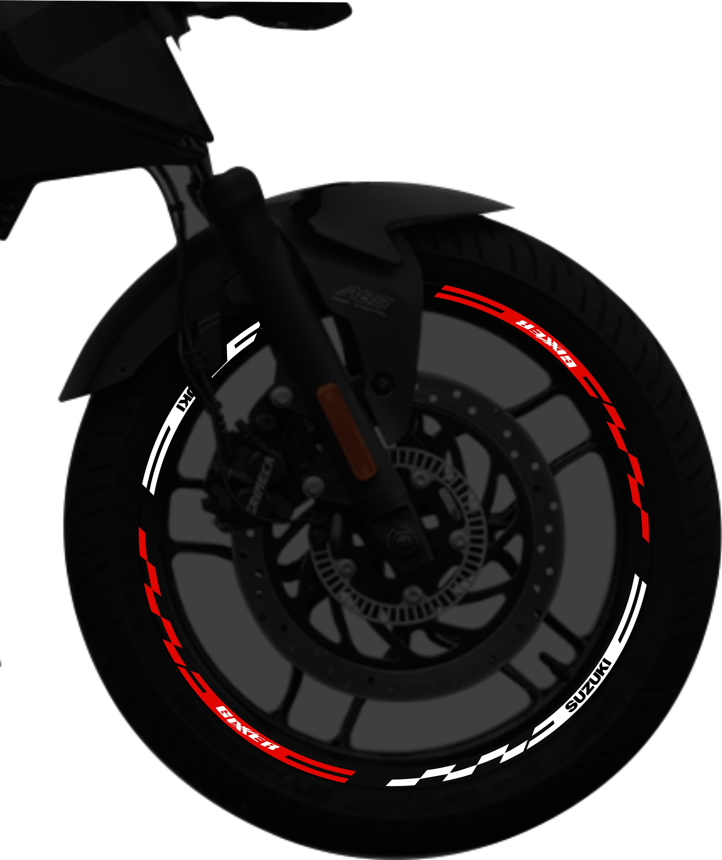 Suzuki Gixxer kit stickers para rines SKU2046