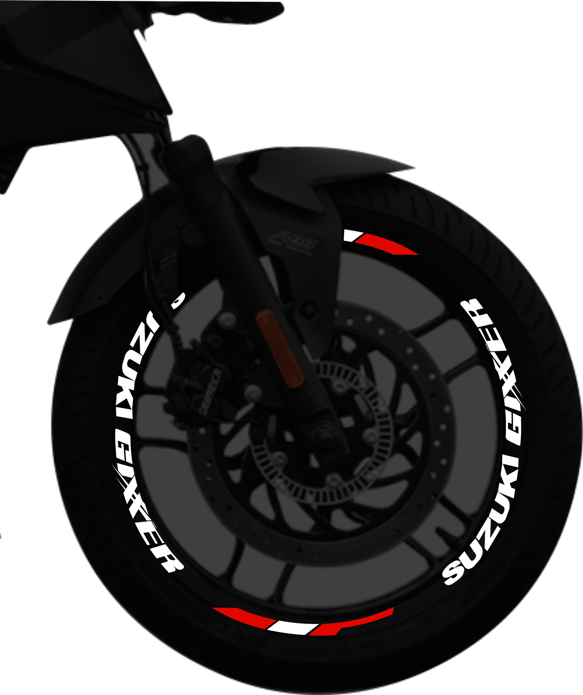 Suzuki Gixxer kit stickers para rines SKU2048