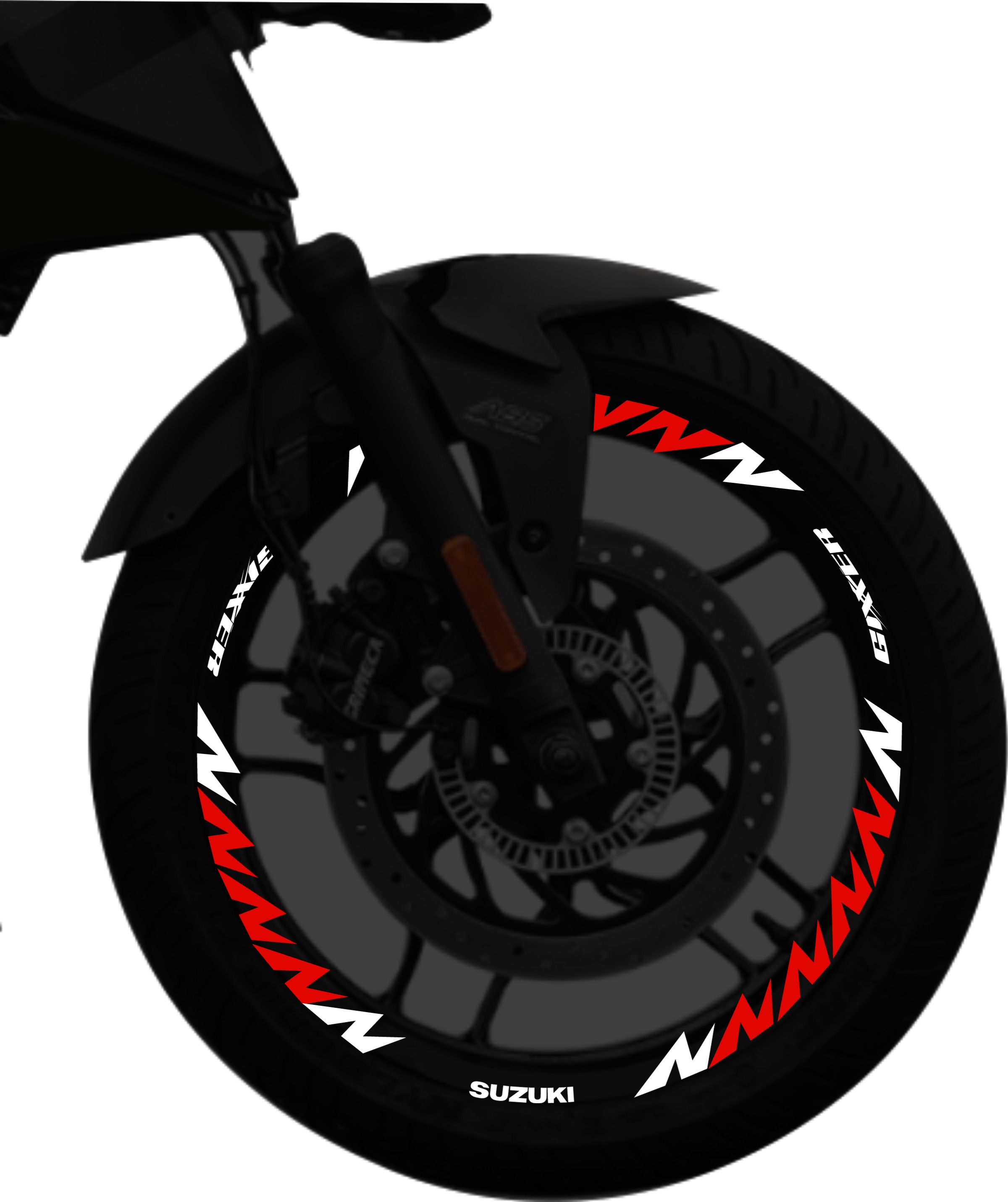 Suzuki Gixxer kit stickers para rines SKU2049